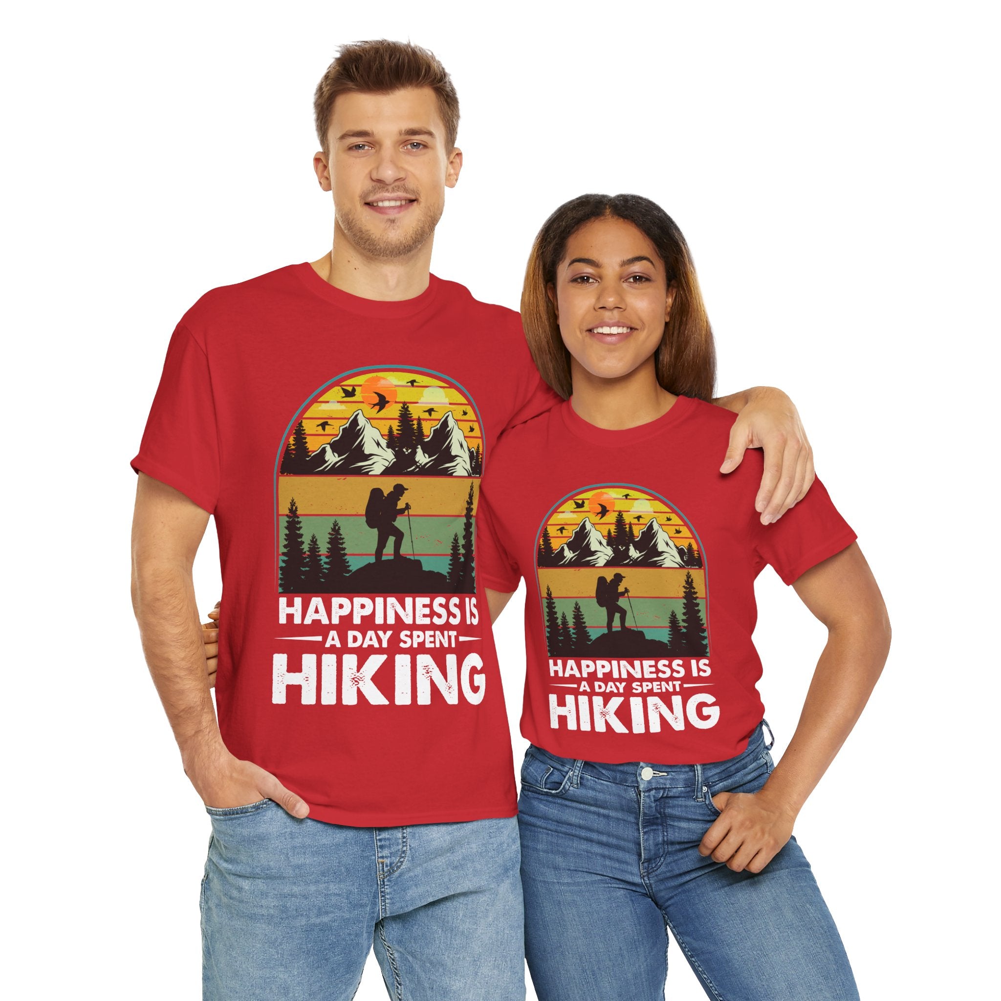 Vintage Hiker Sunset Mountain Tee