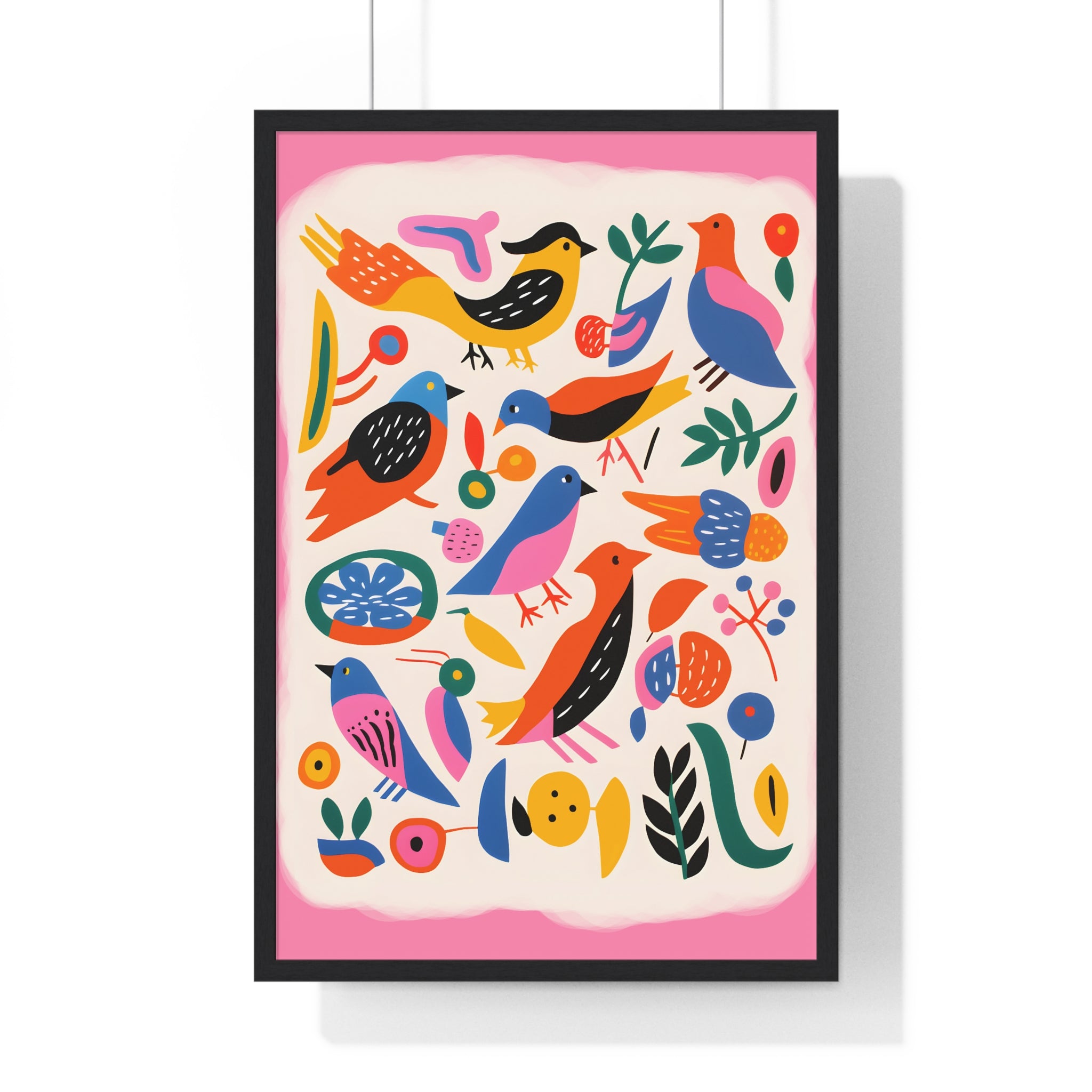 Bird & Botanical Art – Framed Nature Wall Poster | Gallory Hive