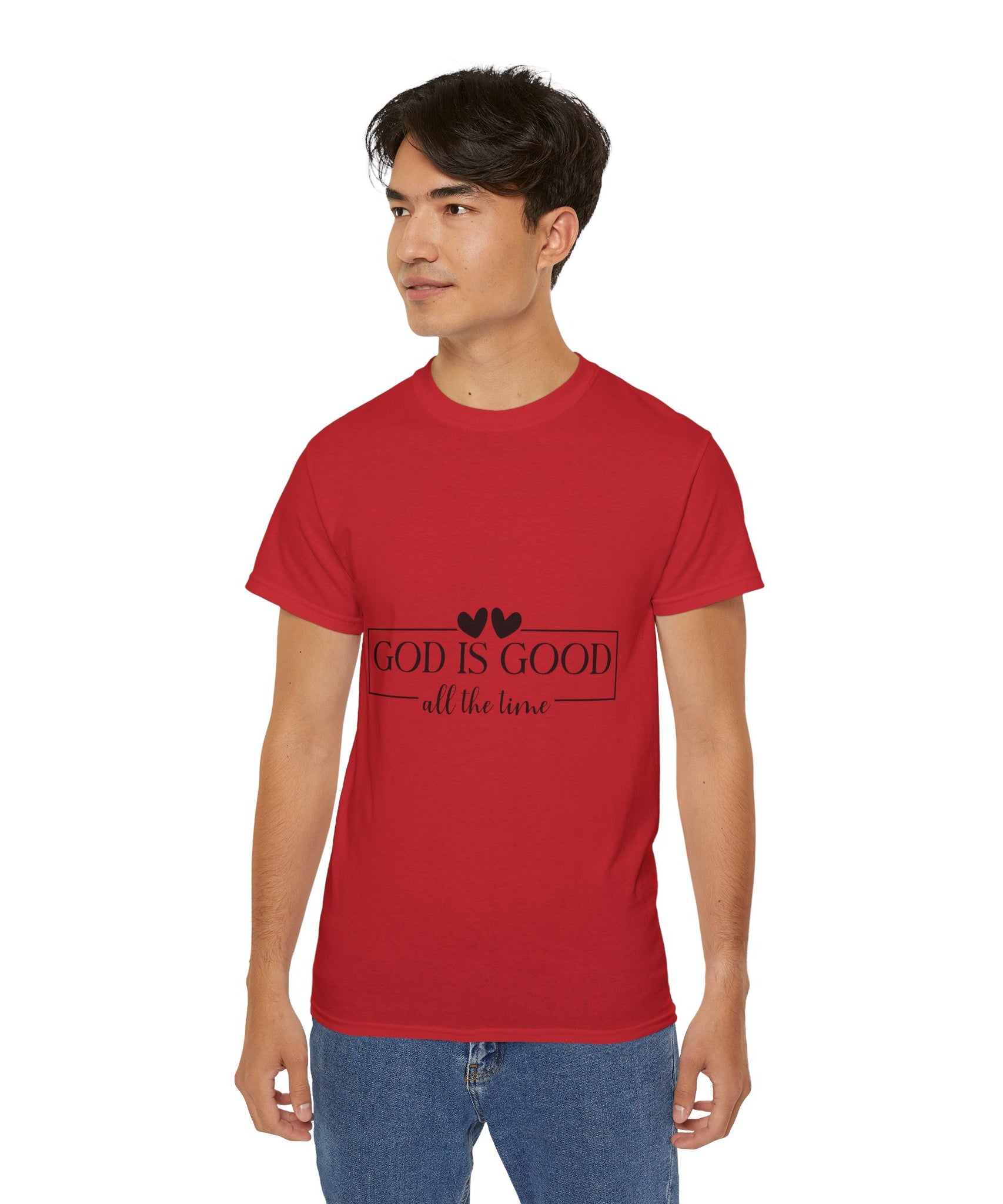 Unisex God is good all the time Tee - Inspirational Casual Wear, Christian T-Shirt, Motivational Gift, Faith-Based Apparel, Everyday Comfort - Gallory Hive