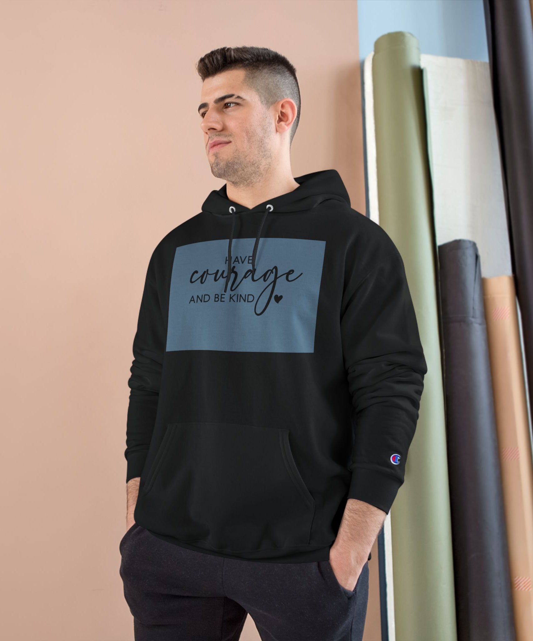 Unisex Hoodie – Have Courage and Be Kind Minimalist Print