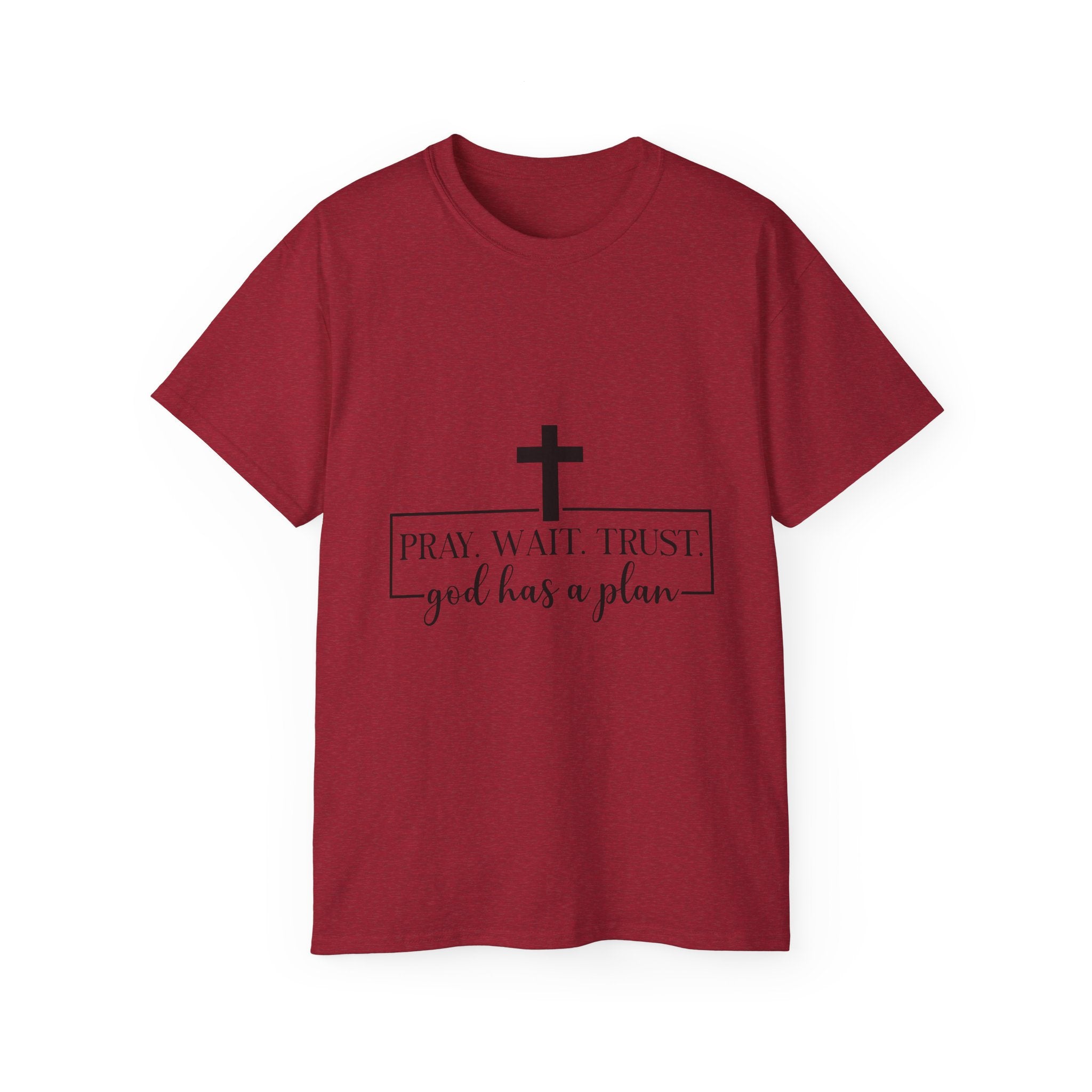 Unisex God has a plan Tee - Inspirational Casual Wear, Christian T-Shirt, Motivational Gift, Faith-Based Apparel, Everyday Comfort