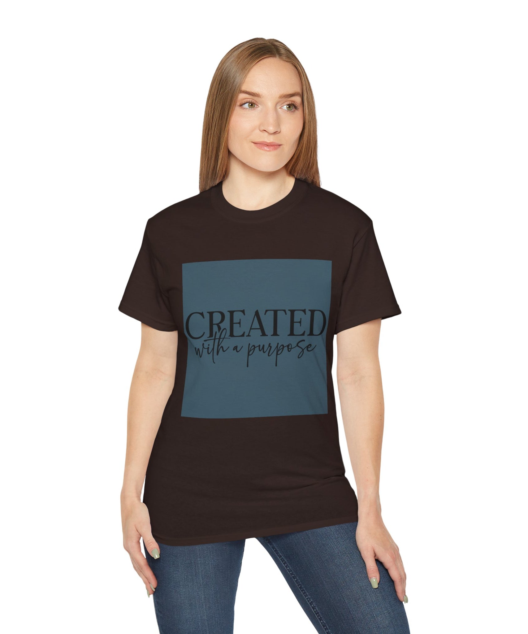 Unisex Created with a Purpose Tee - Inspirational Casual Wear, Christian T-Shirt, Motivational Gift, Faith-Based Apparel, Everyday Comfort - Gallory Hive