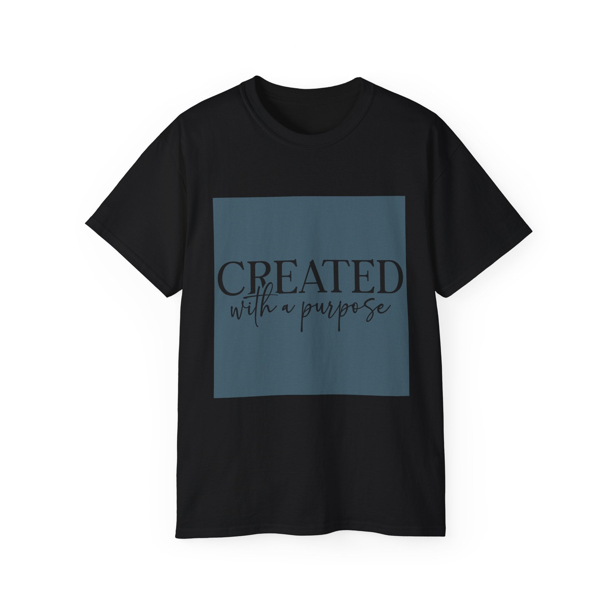 Unisex Created with a Purpose Tee - Inspirational Casual Wear, Christian T-Shirt, Motivational Gift, Faith-Based Apparel, Everyday Comfort