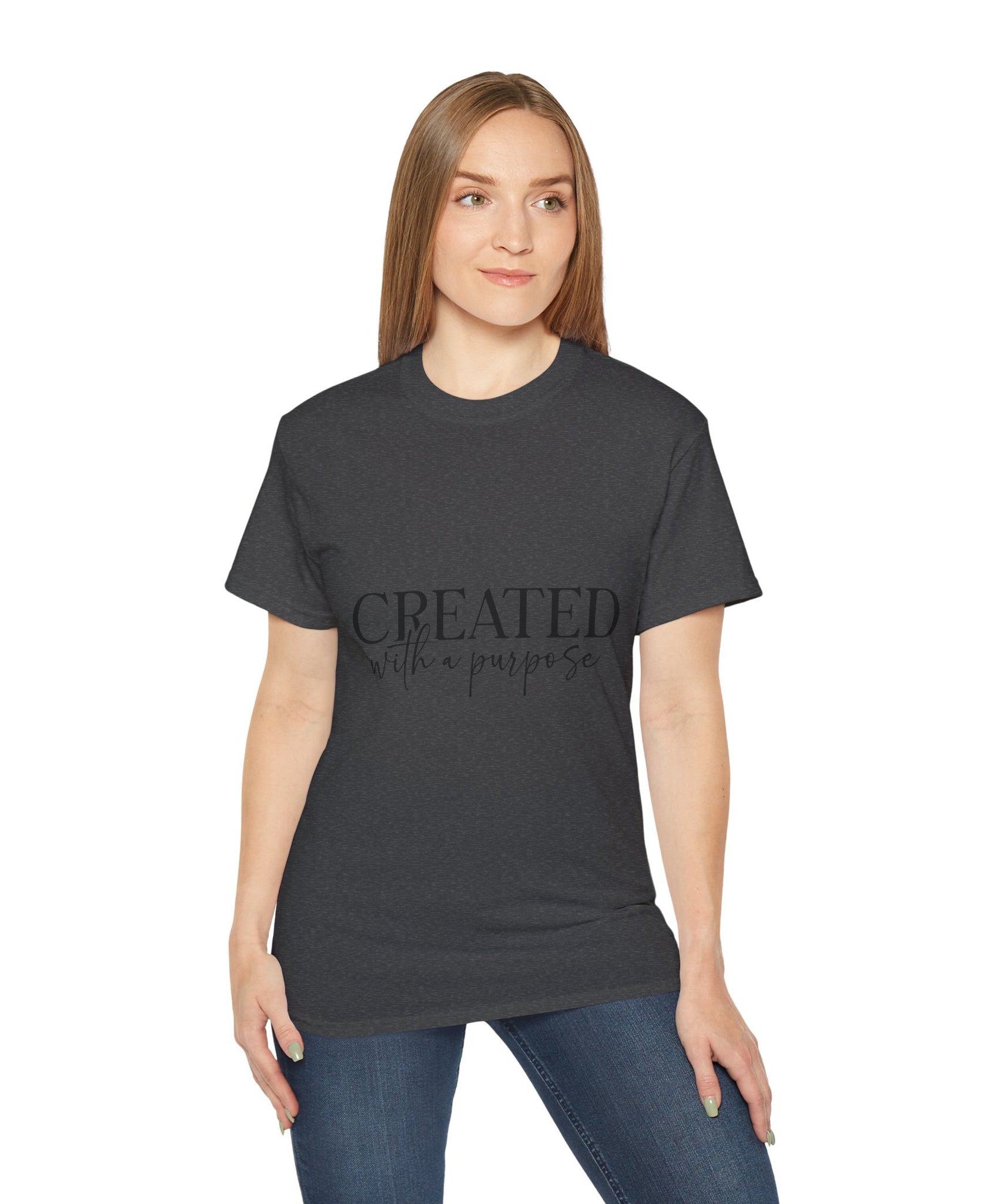 Unisex Created with a Purpose Tee - Inspirational Casual Wear, Christian T-Shirt, Motivational Gift, Faith-Based Apparel, Everyday Comfort - Gallory Hive