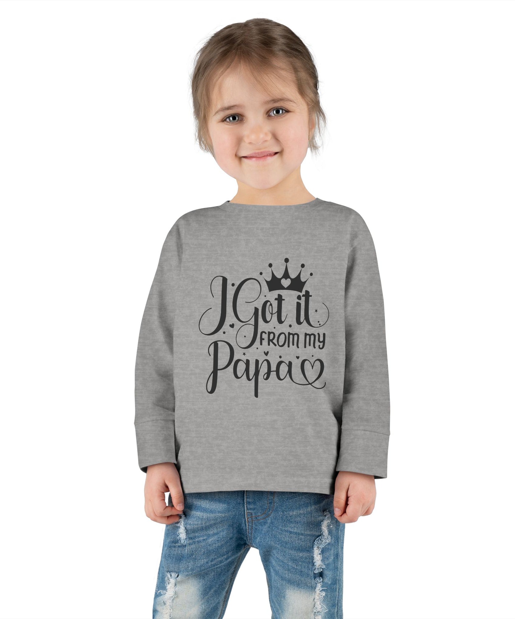 Toddler Long Sleeve Tee - Cute Gift for Dads, Family Celebrations, Birthday Party - Gallory Hive