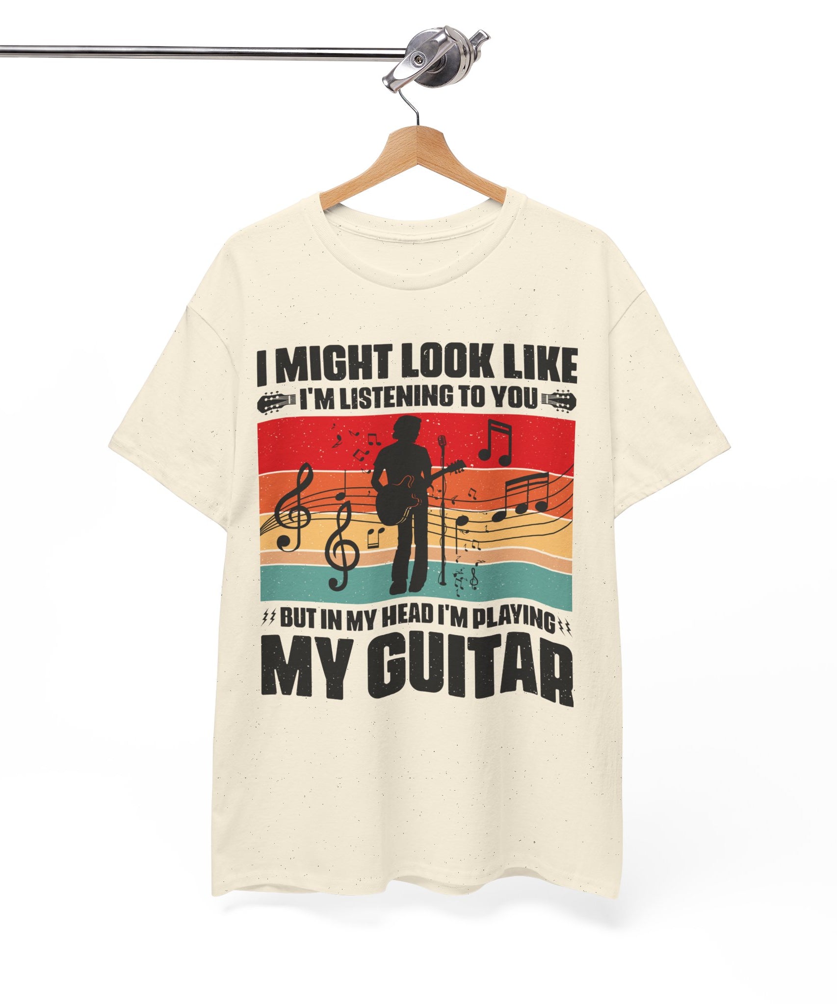 Retro Guitar Playing Mind T-Shirt | Gallory Hive