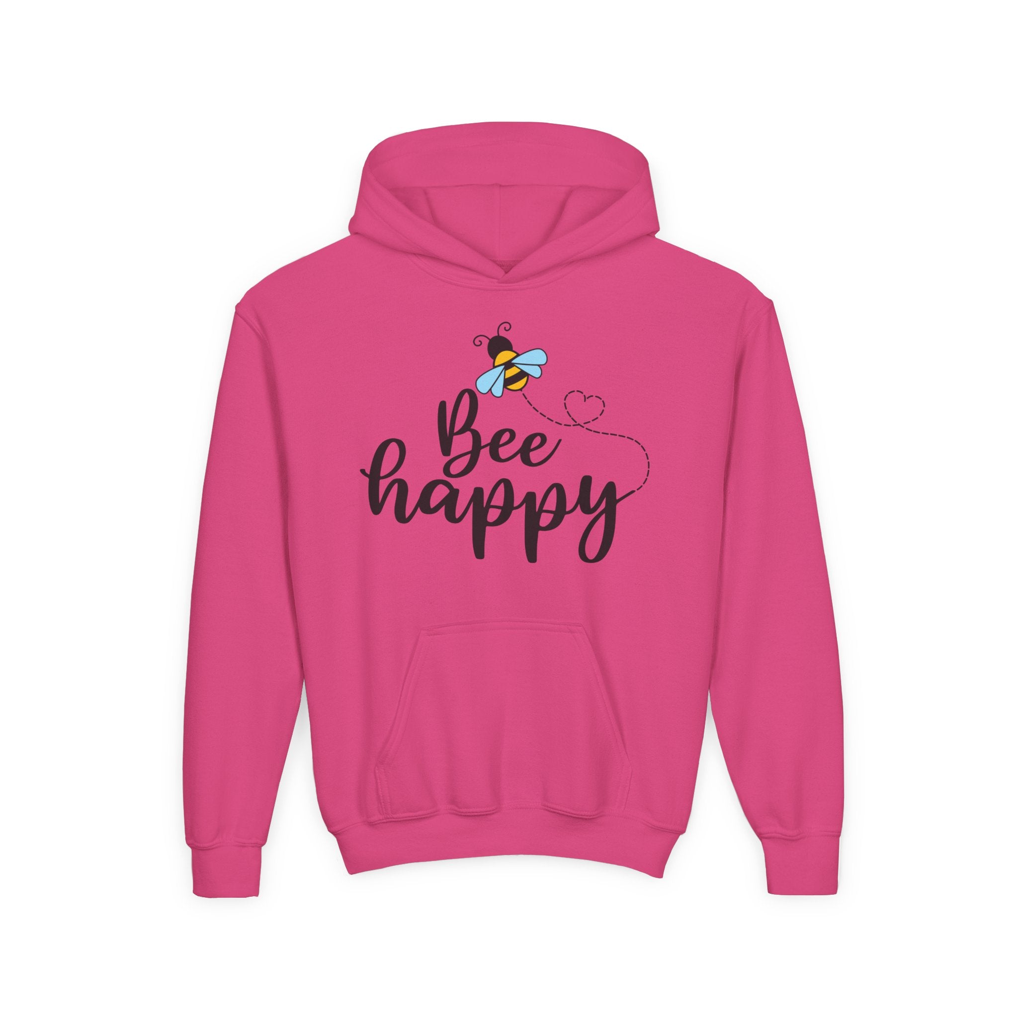 Bee Loved Unisex Kid's Hoodie – Whimsical Heart Trail Design