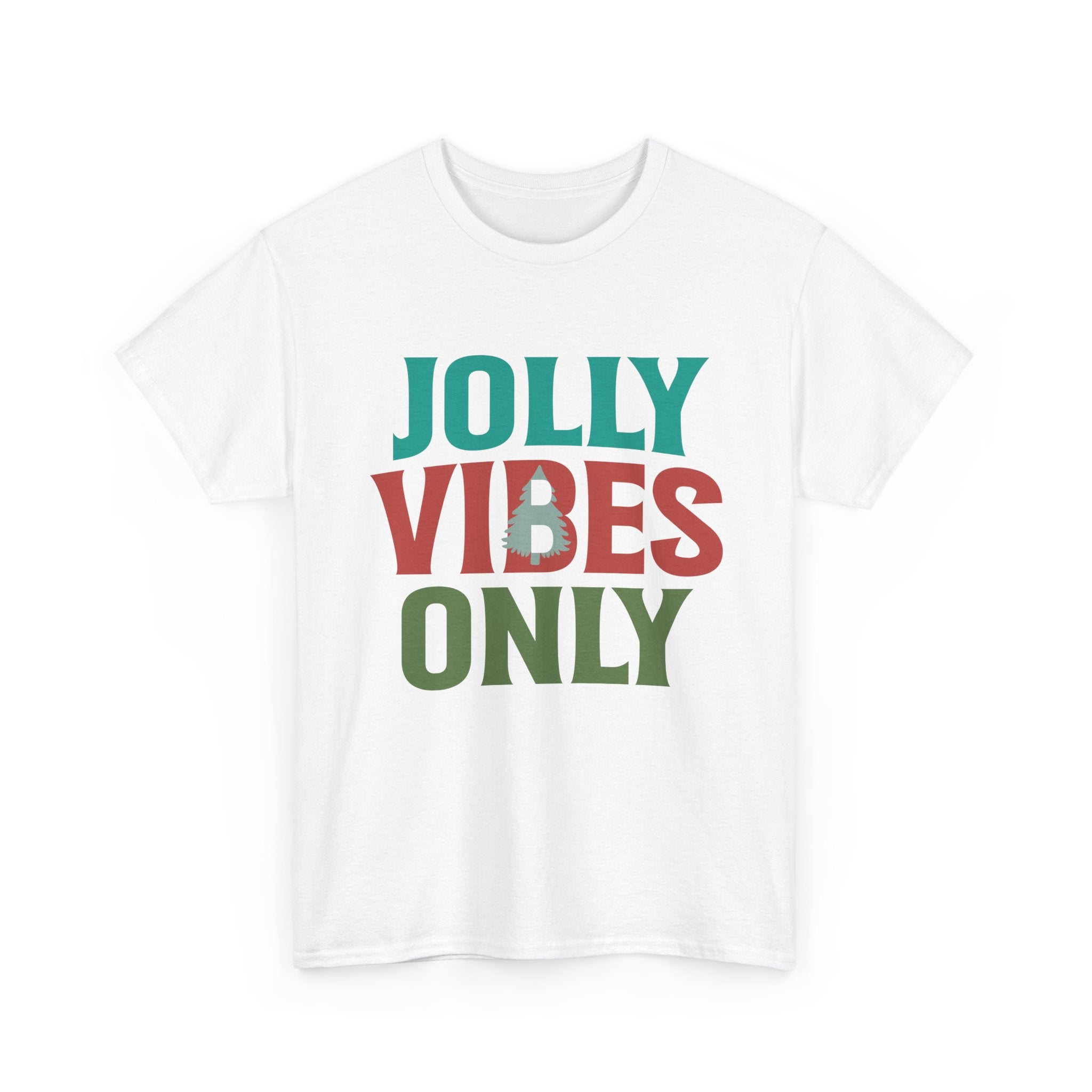 Festive Jolly Vibes Christmas T-Shirt | Gallory Hive