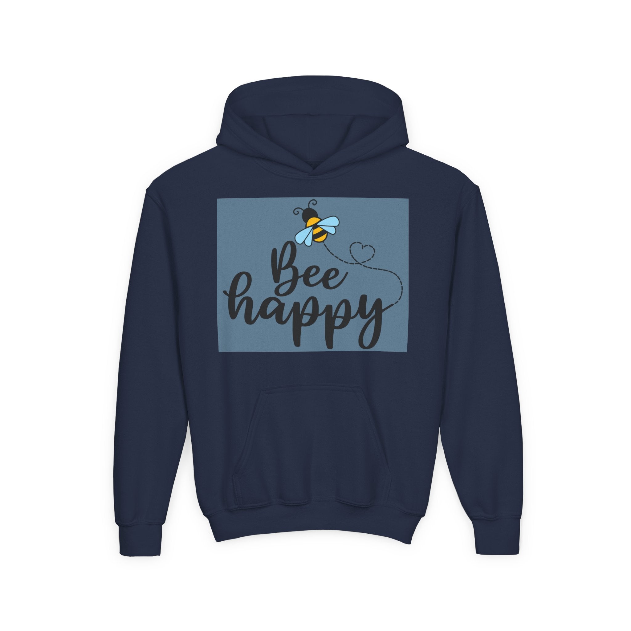 Bee Loved Unisex Kid's Hoodie – Whimsical Heart Trail Design