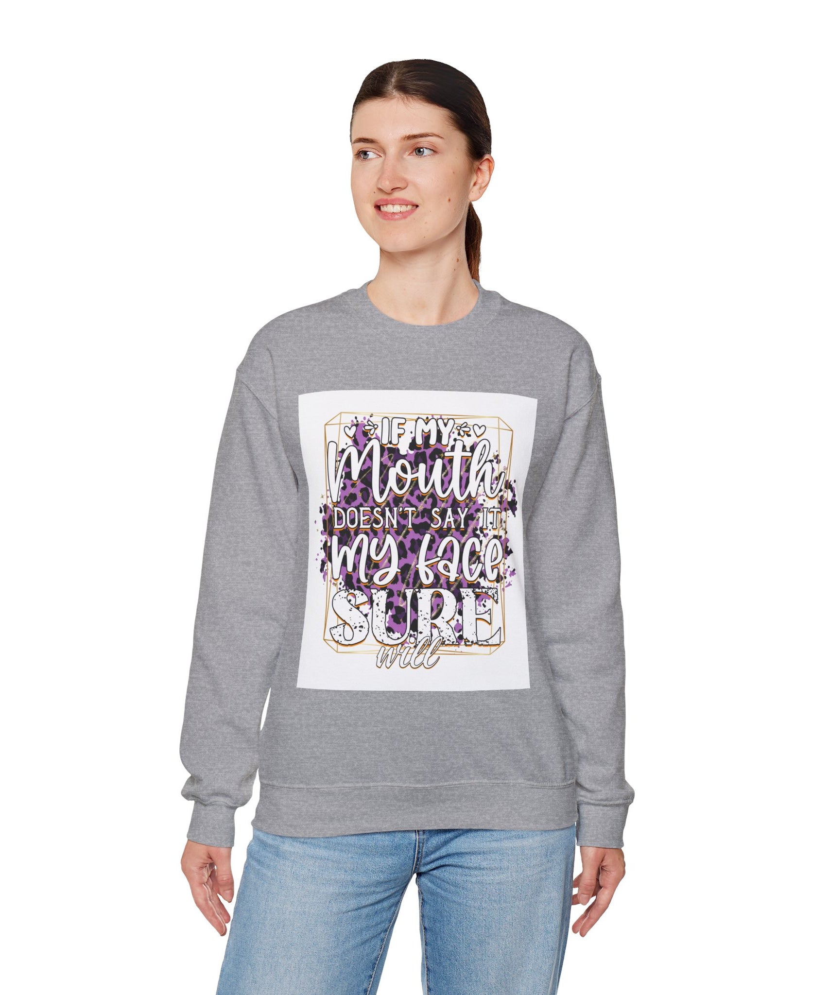Expressive Crewneck Sweatshirt - Casual Humor Apparel, Gift for Friends, Family - Gallory Hive