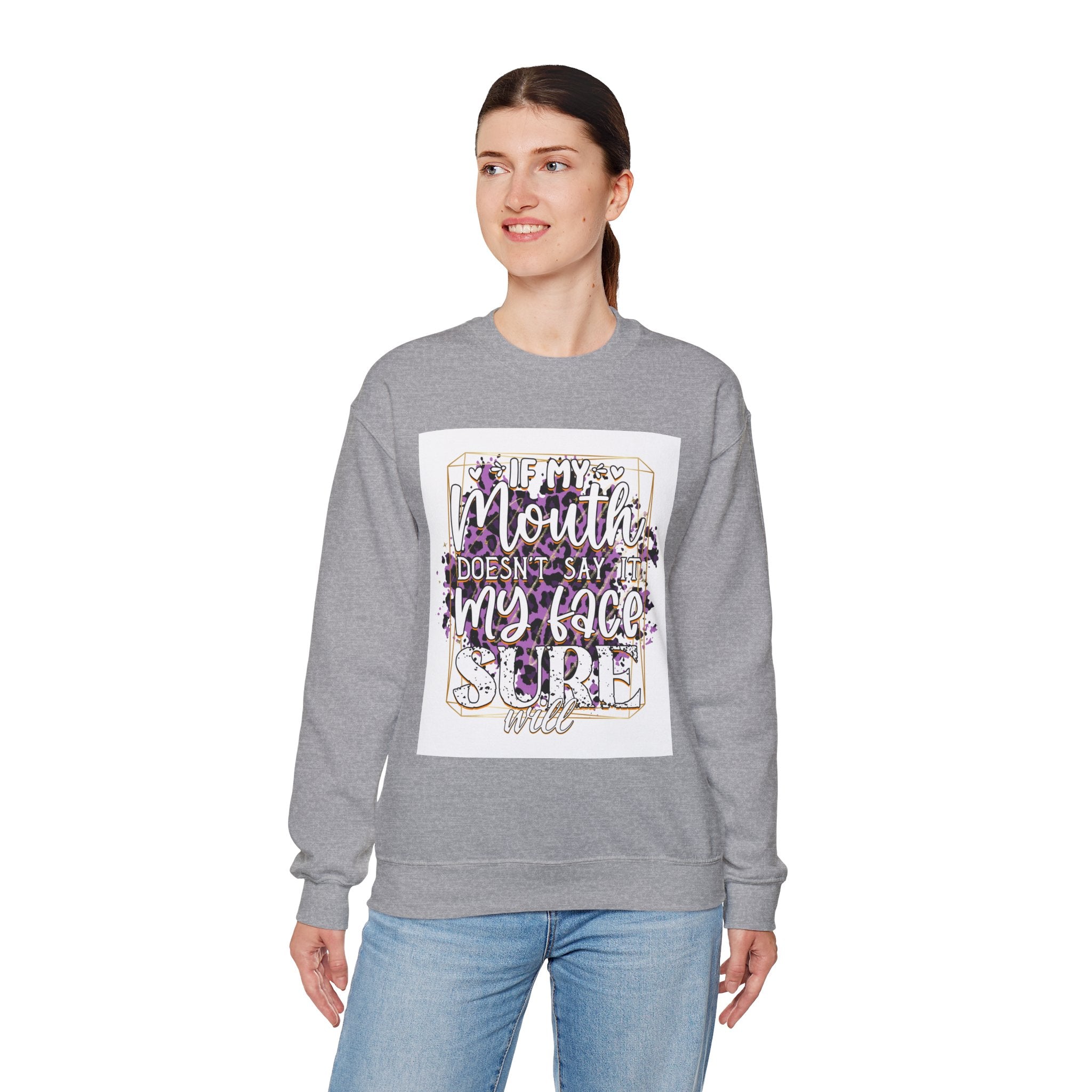 Expressive Crewneck Sweatshirt - Casual Humor Apparel, Gift for Friends, Family