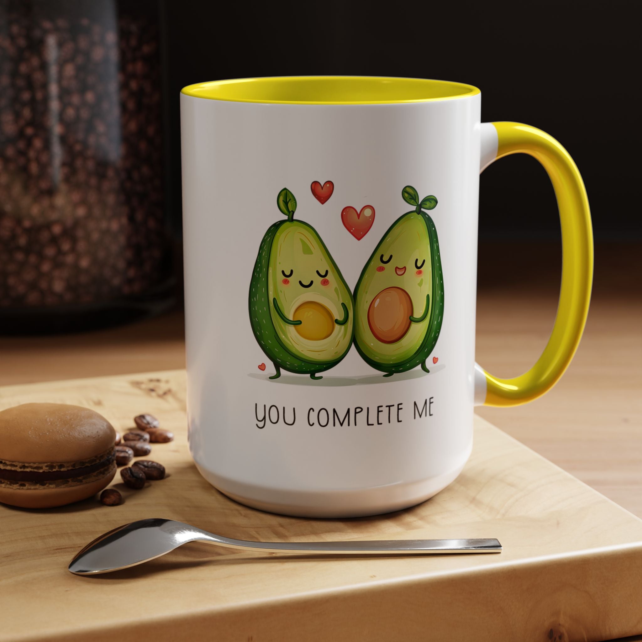 Funny Avocado Couple Ceramic Coffee Mug | Gallory Hive
