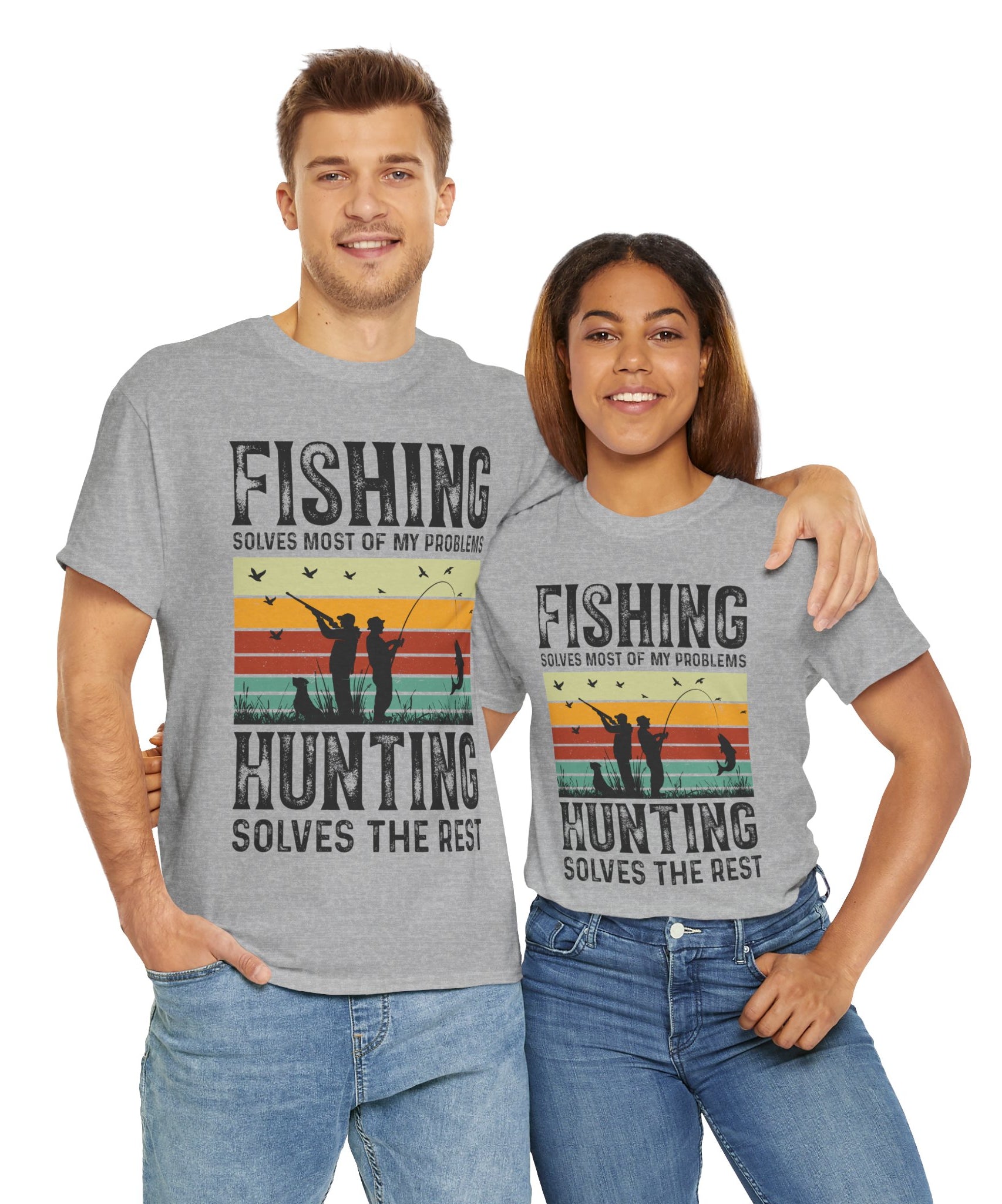 Funny Hunt and Fish Shirt for Men