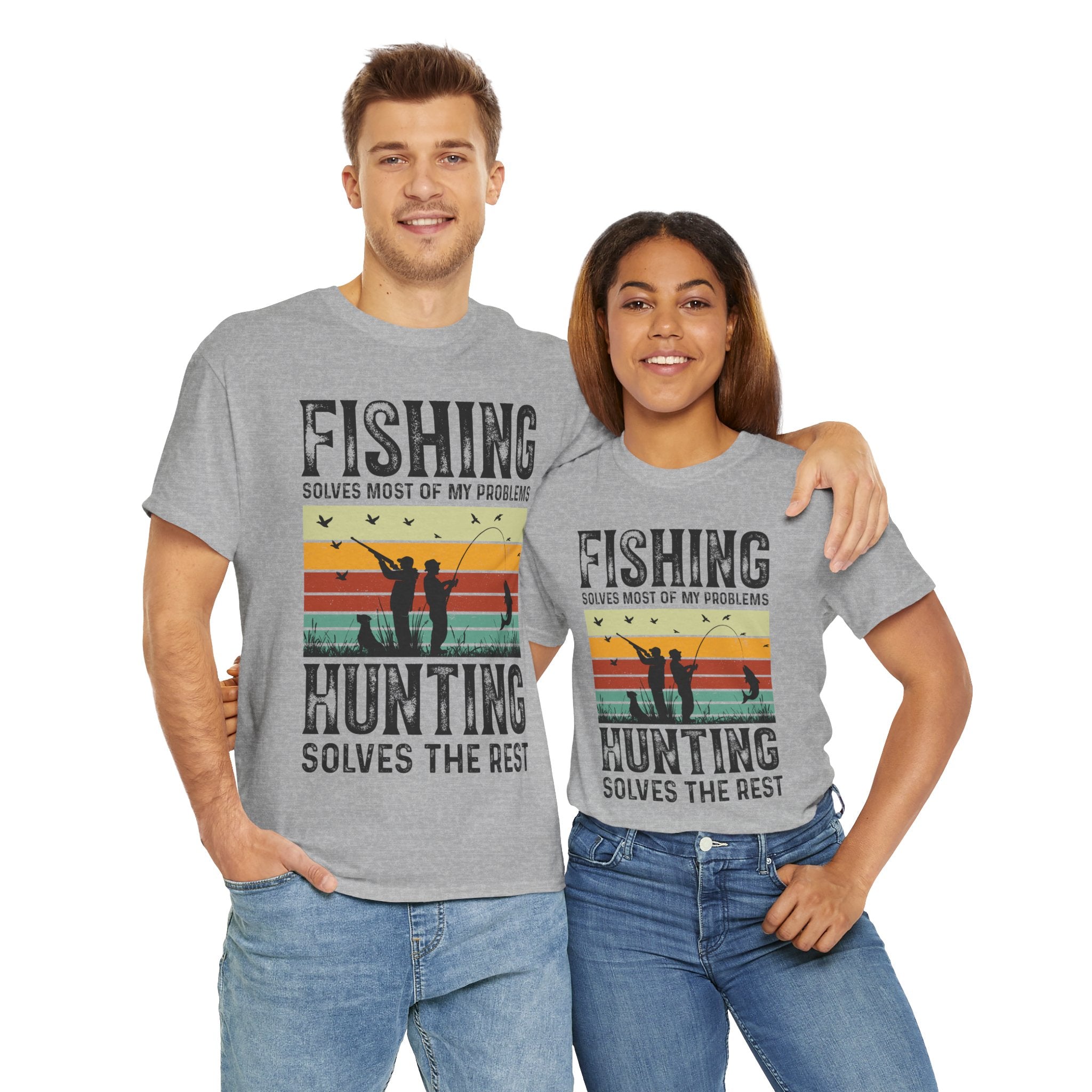 Funny Hunt and Fish Shirt for Men