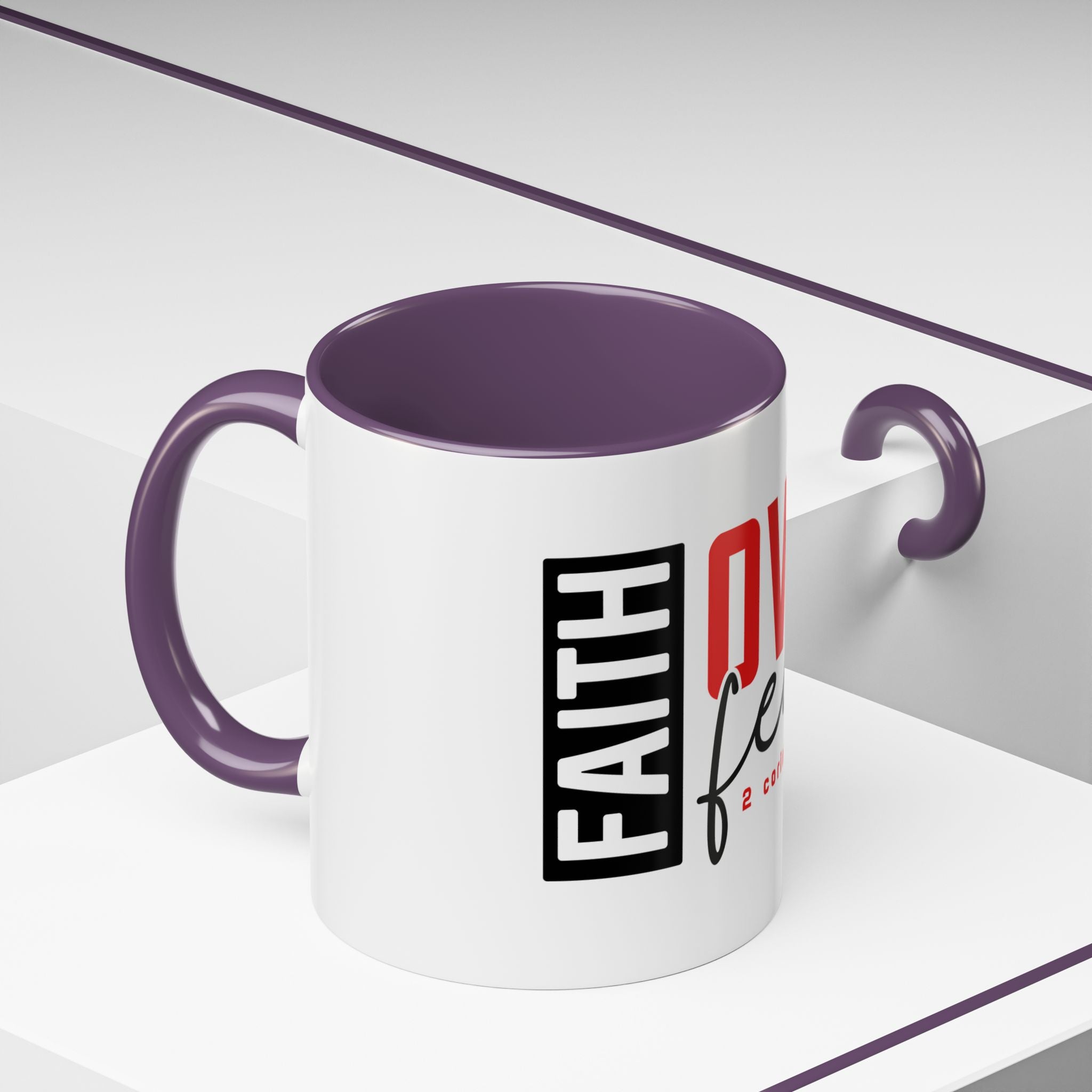 Faith Scripture Accent Coffee Mug | Gallory Hive