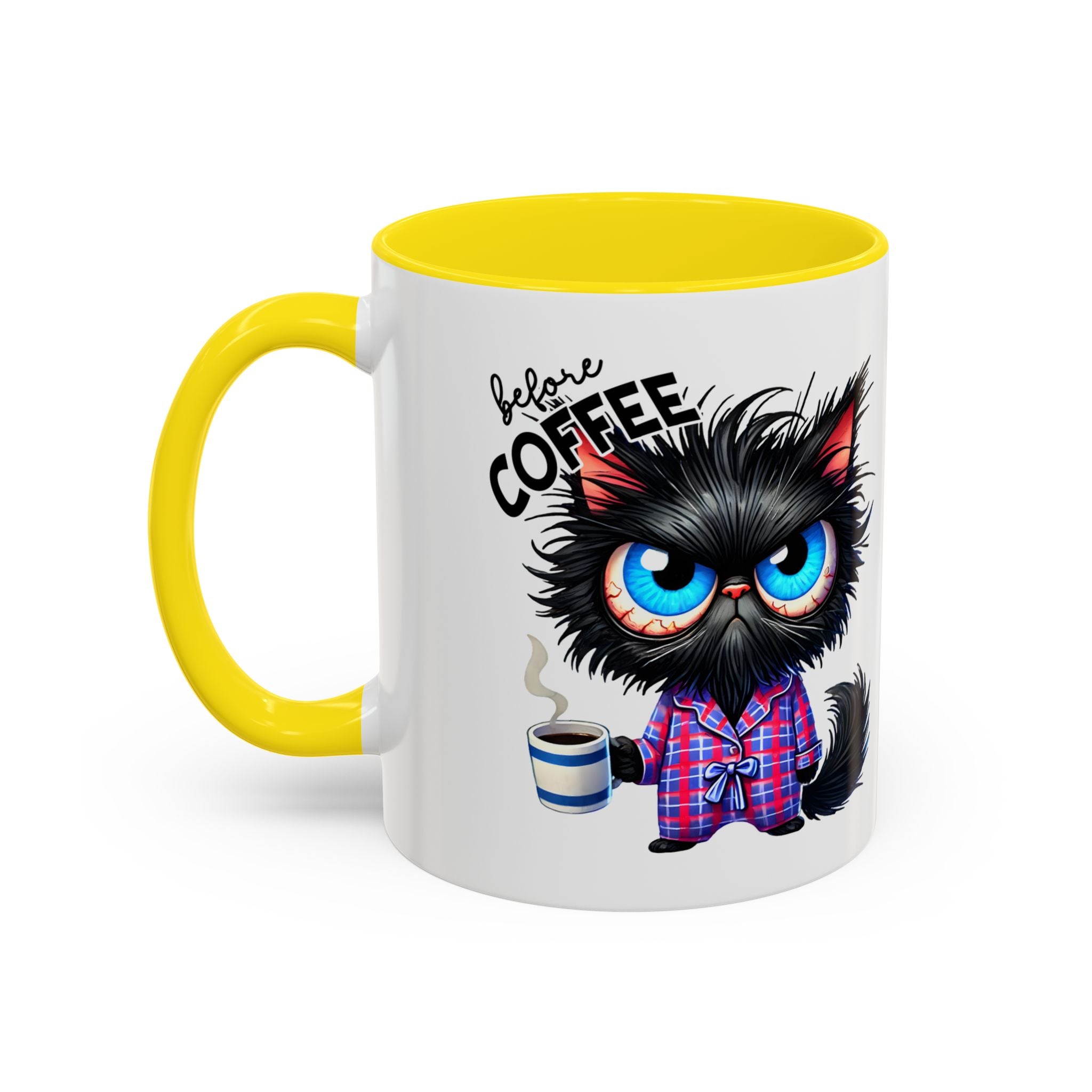 Cute Black Cat Accent Coffee Mug Gallory Hive
