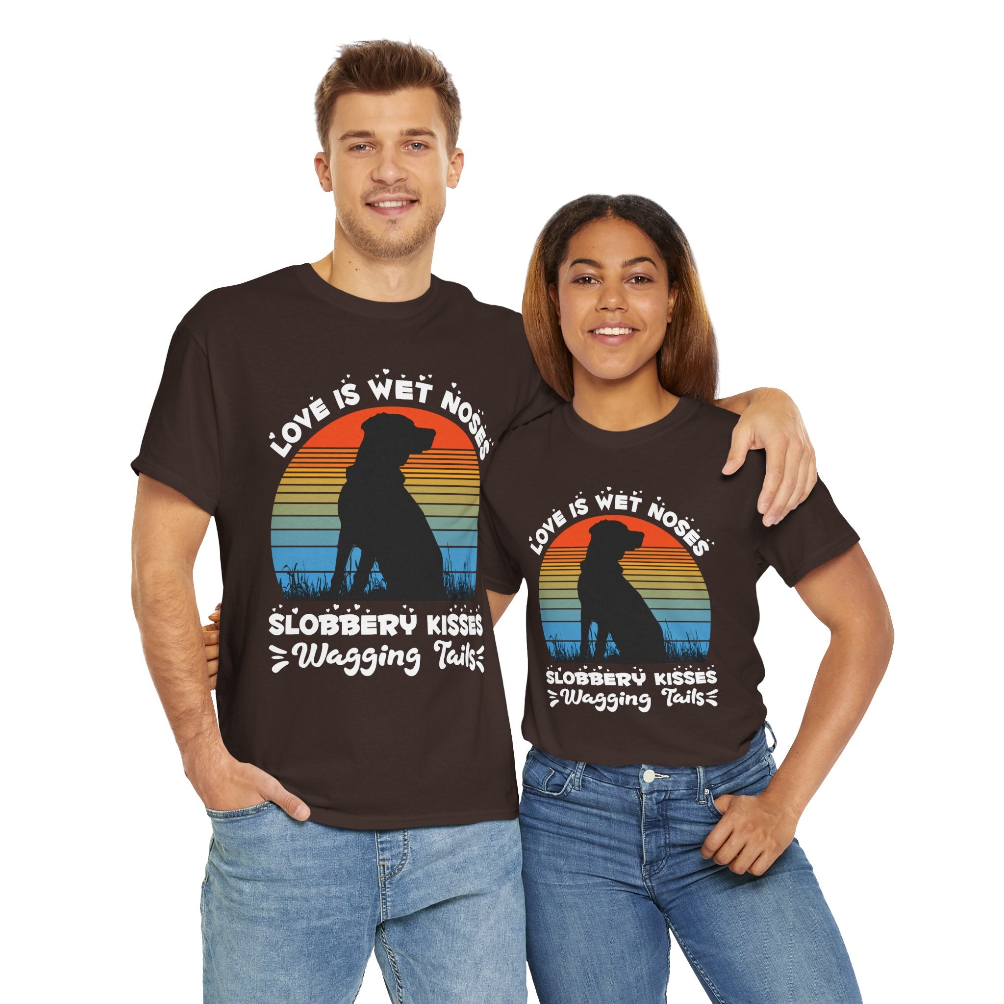 Funny Dog Lover Graphic Tee - Wet Noses