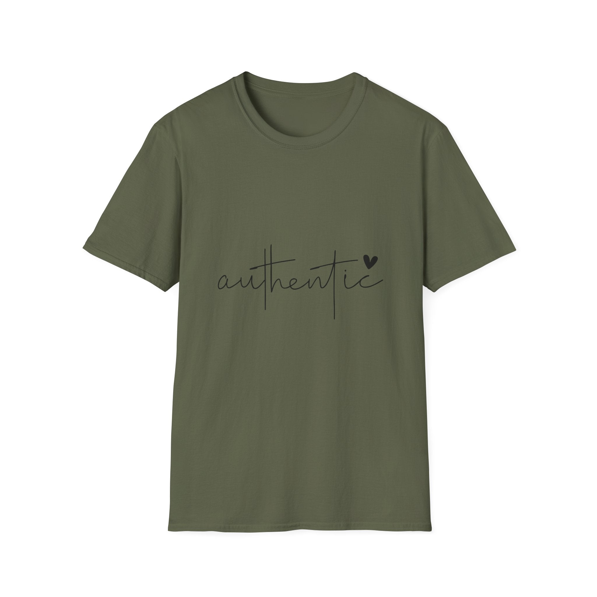 Unisex T-Shirt – "Authentic" Quote Tee - Positive Affirmation Shirt for Friends, Inspirational Tee