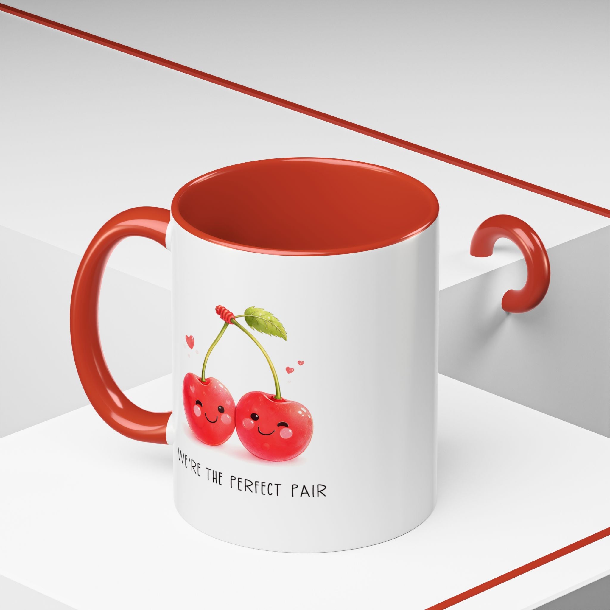 Funny Cherry Couple Ceramic Coffee Mug | Gallory Hive