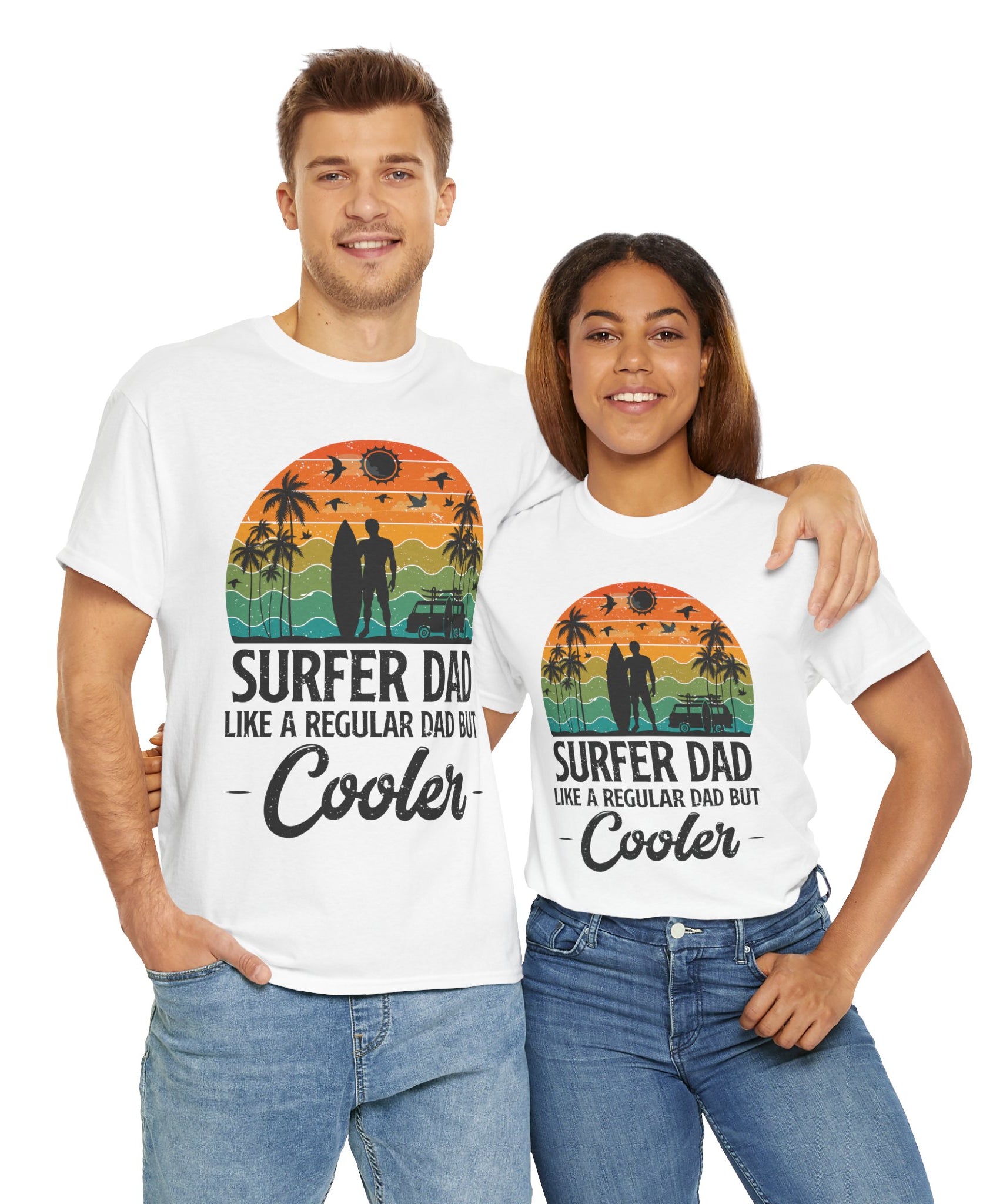 Vintage Surf Van & Palm Tree T-Shirt
