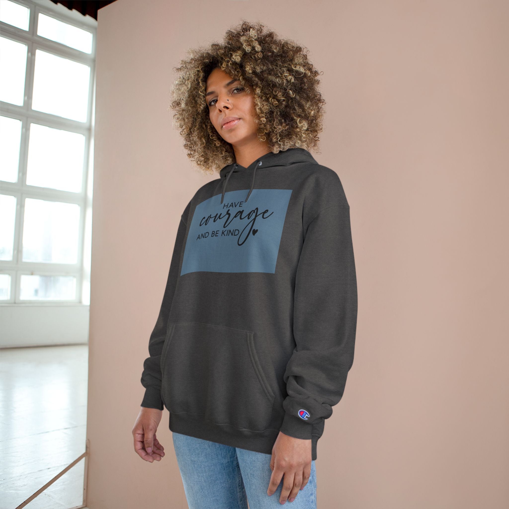 Unisex Hoodie – Have Courage and Be Kind Minimalist Print