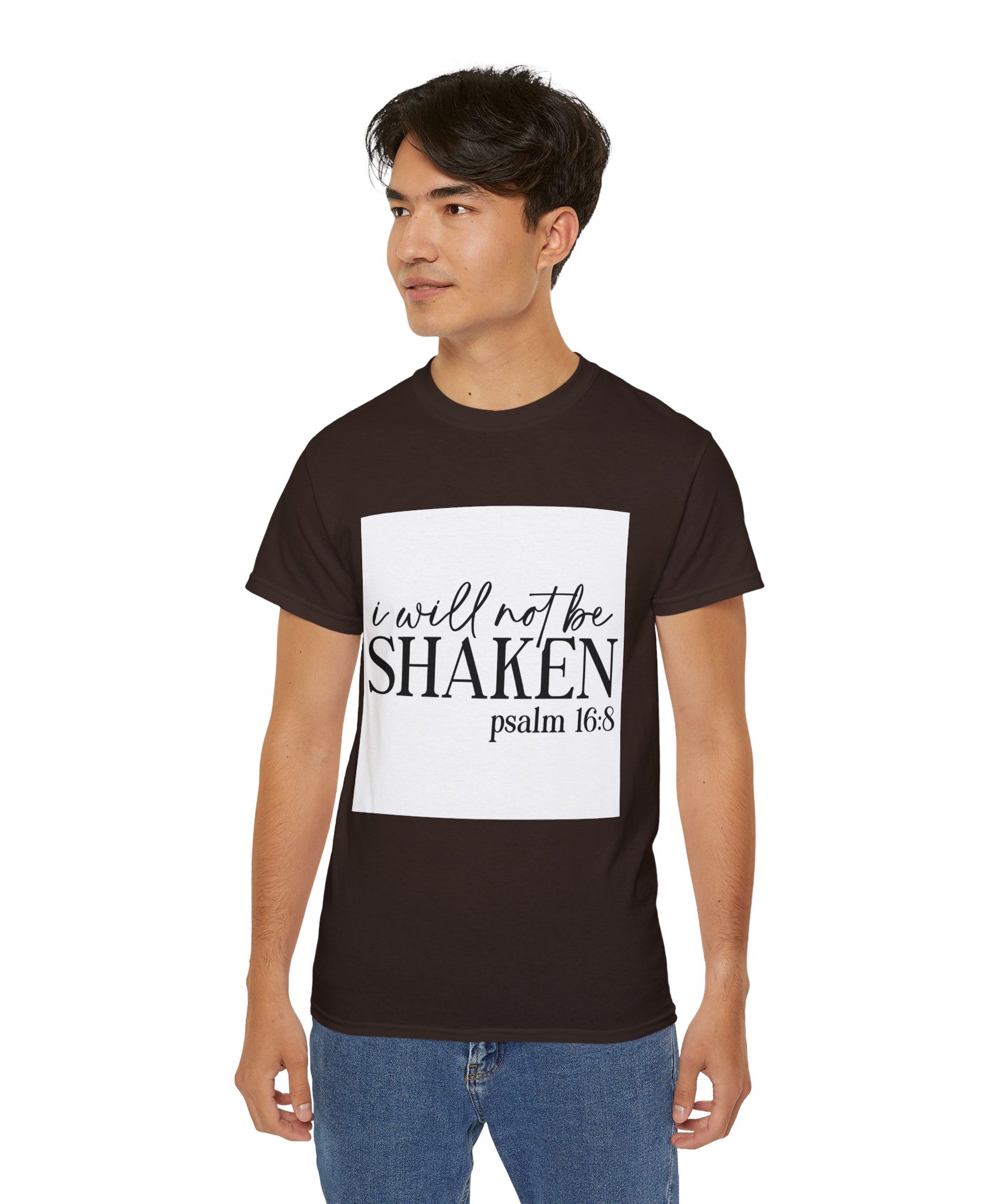 Unisex I will not be shaken Tee - Inspirational Casual Wear, Christian T-Shirt, Motivational Gift, Faith-Based Apparel, Everyday Comfort - Gallory Hive