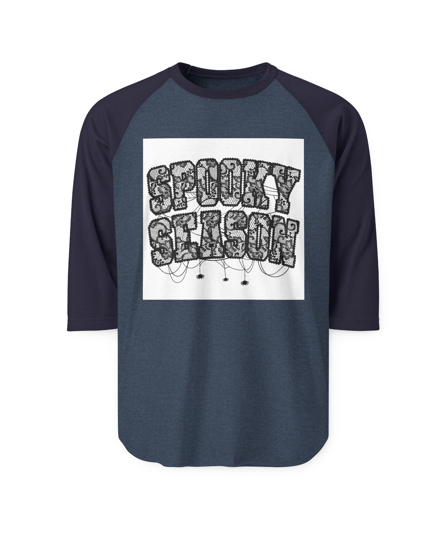 Spooky Season Unisex Raglan Shirt, Halloween Tee, Fall Fashion, Casual Wear, Gift for October Celebrations, Cozy Autumn Vibe - Gallory Hive