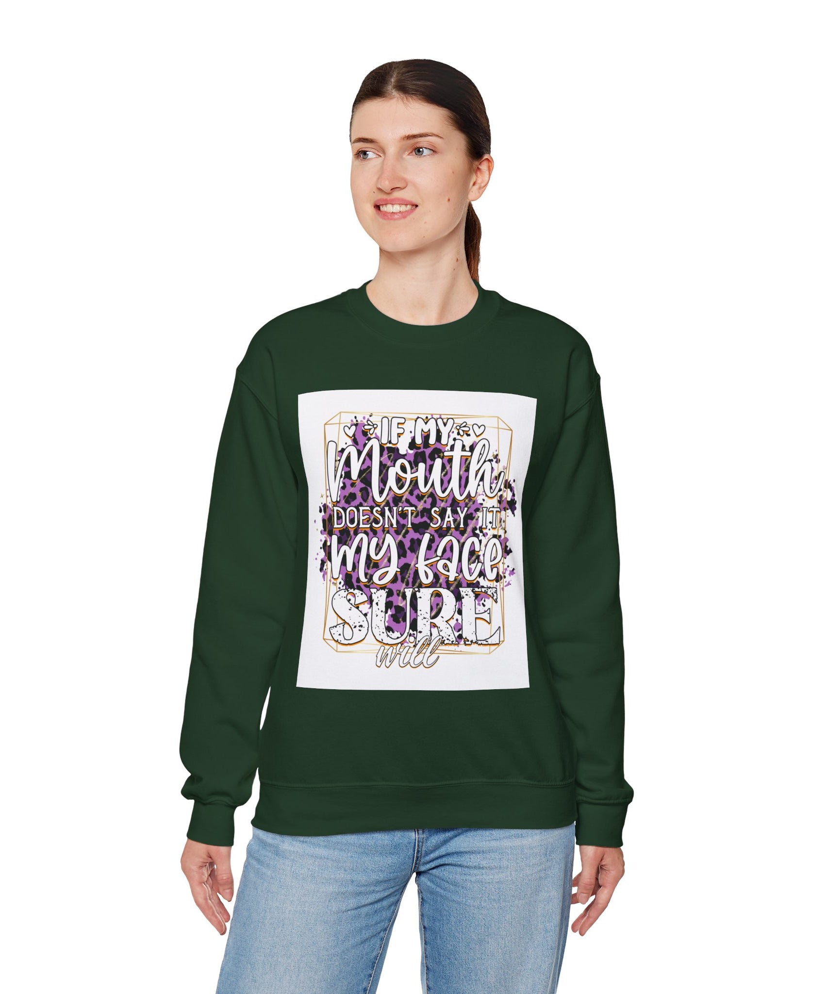Expressive Crewneck Sweatshirt - Casual Humor Apparel, Gift for Friends, Family - Gallory Hive