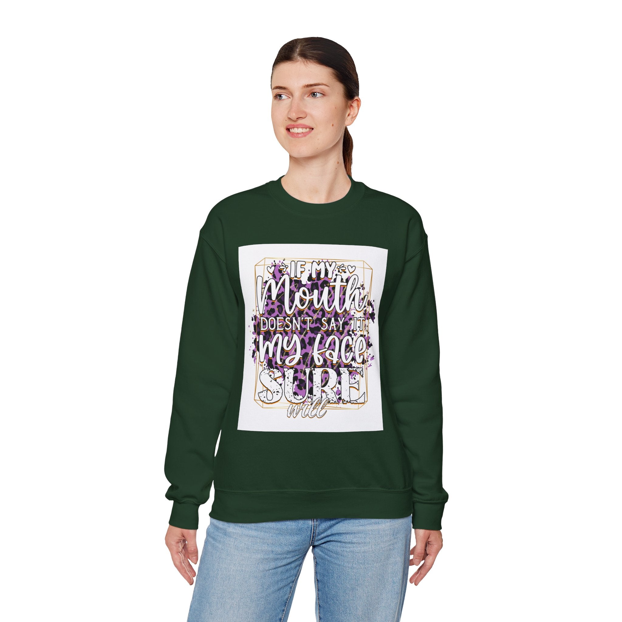 Expressive Crewneck Sweatshirt - Casual Humor Apparel, Gift for Friends, Family - Gallory Hive