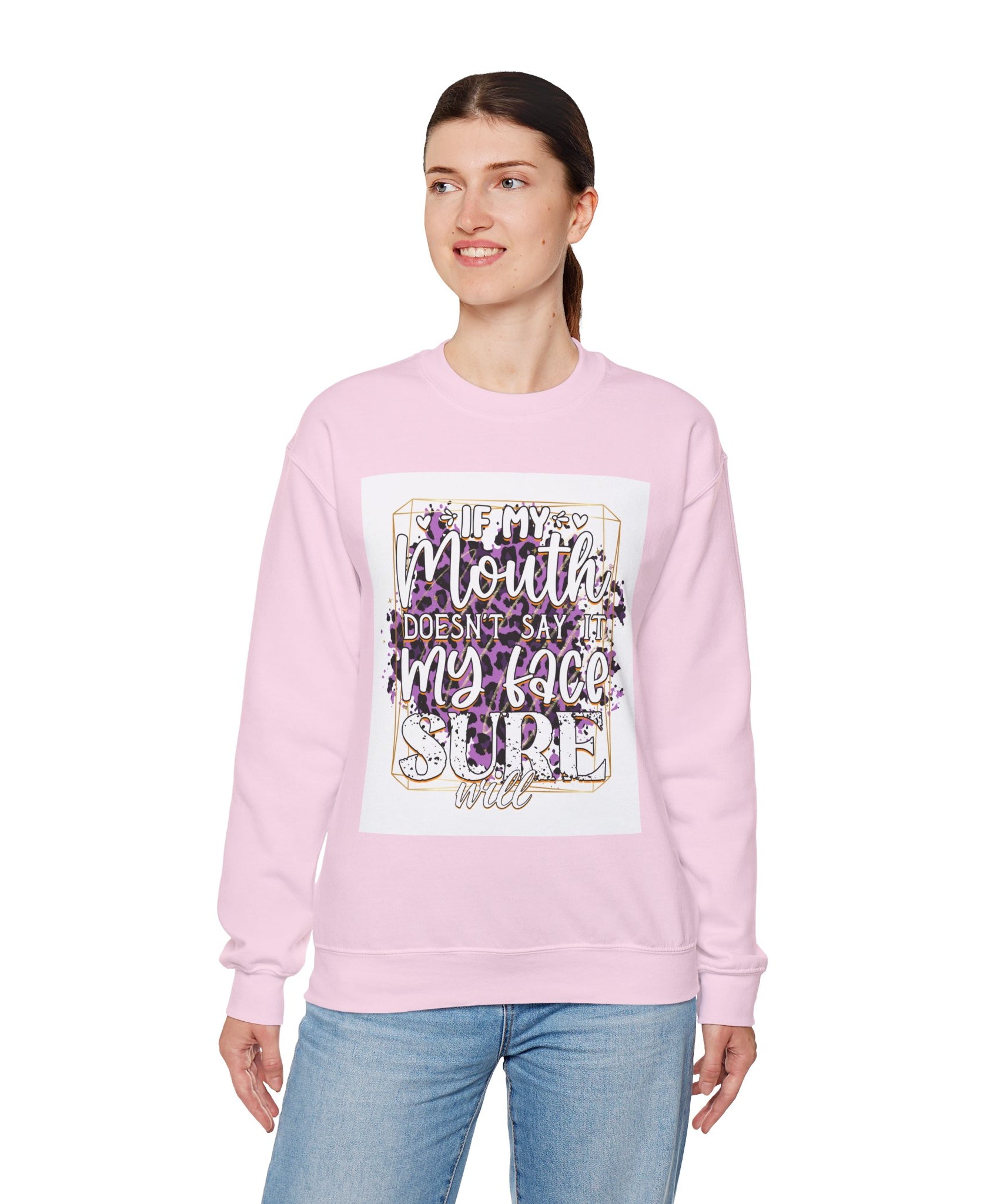 Expressive Crewneck Sweatshirt - Casual Humor Apparel, Gift for Friends, Family - Gallory Hive