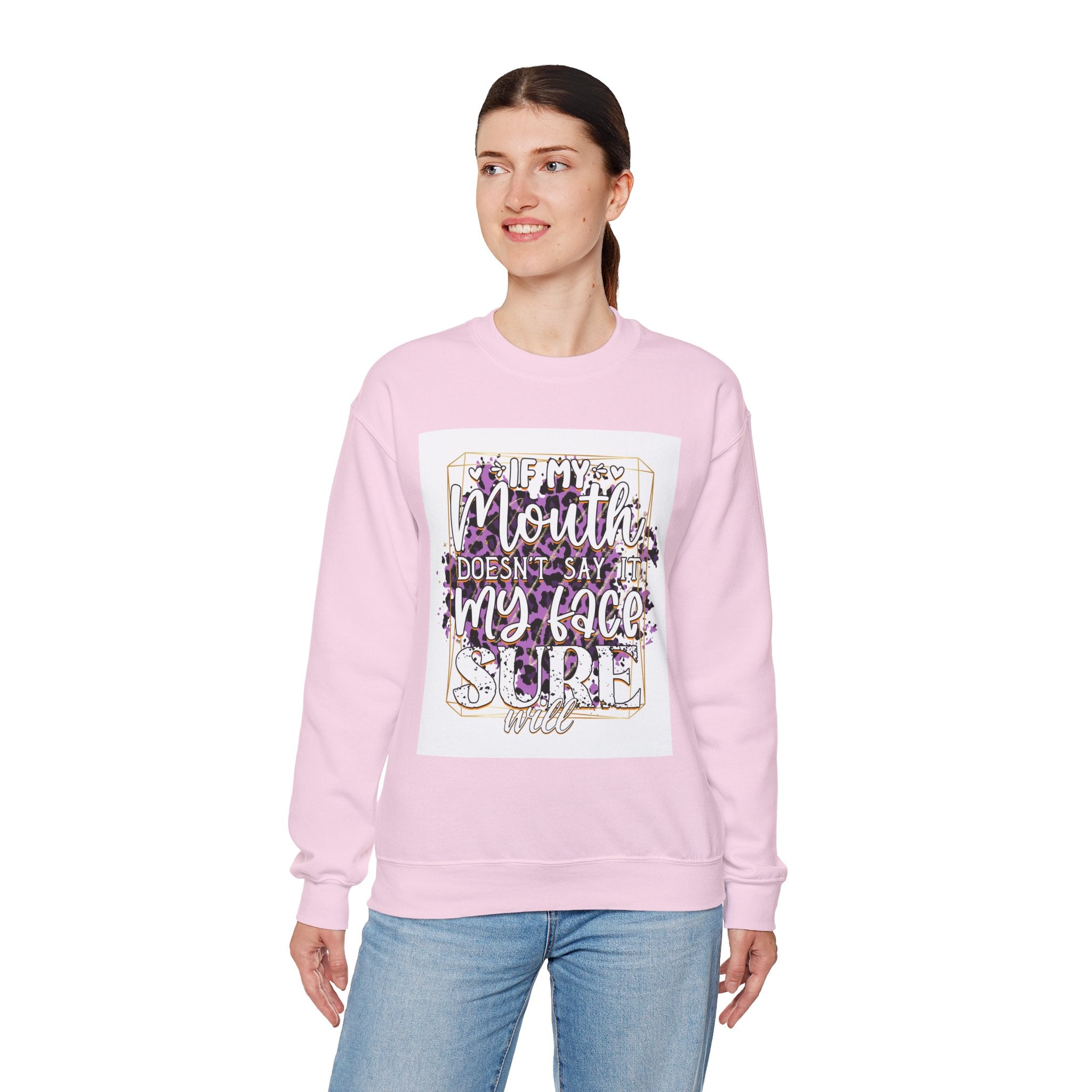 Expressive Crewneck Sweatshirt - Casual Humor Apparel, Gift for Friends, Family
