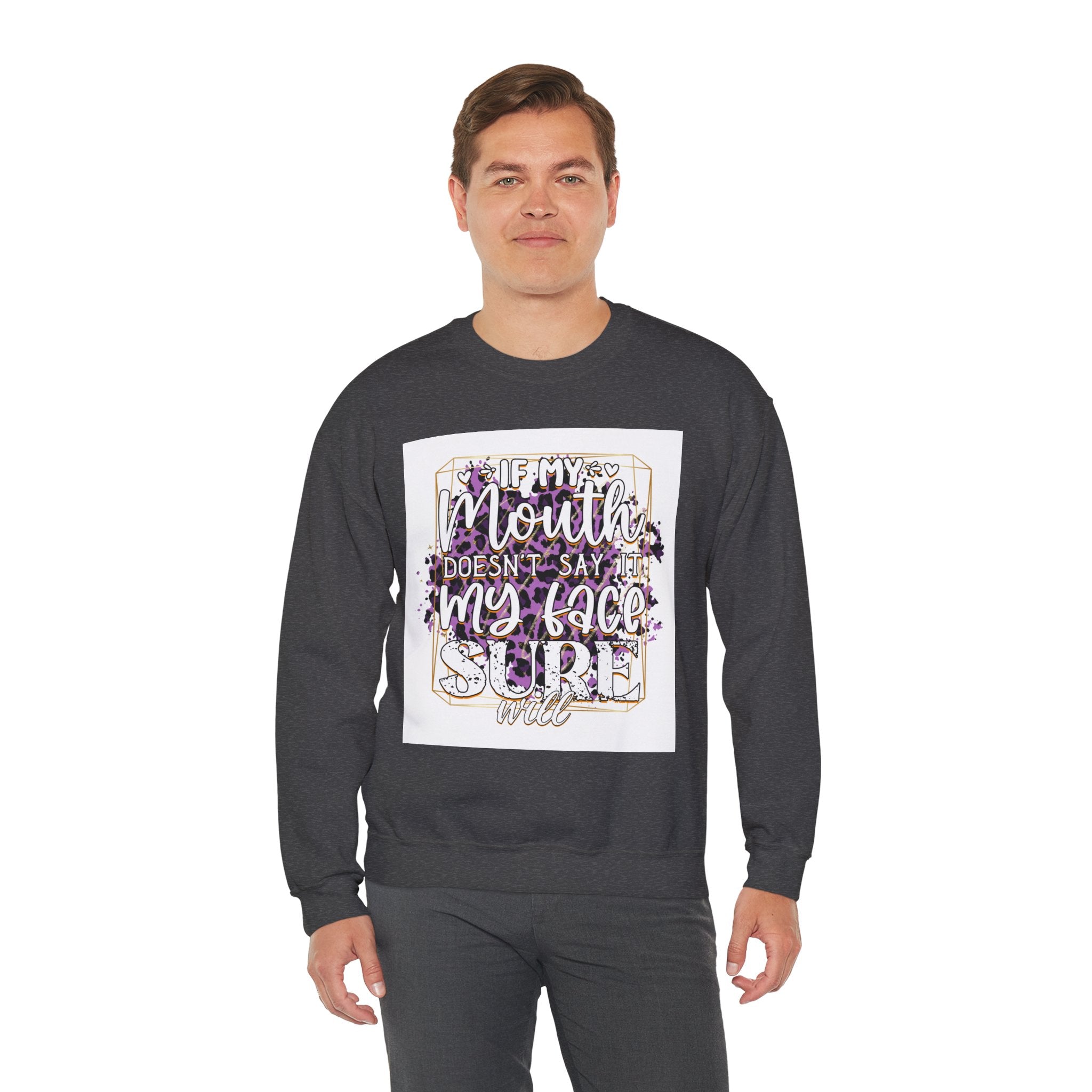 Expressive Crewneck Sweatshirt - Casual Humor Apparel, Gift for Friends, Family - Gallory Hive