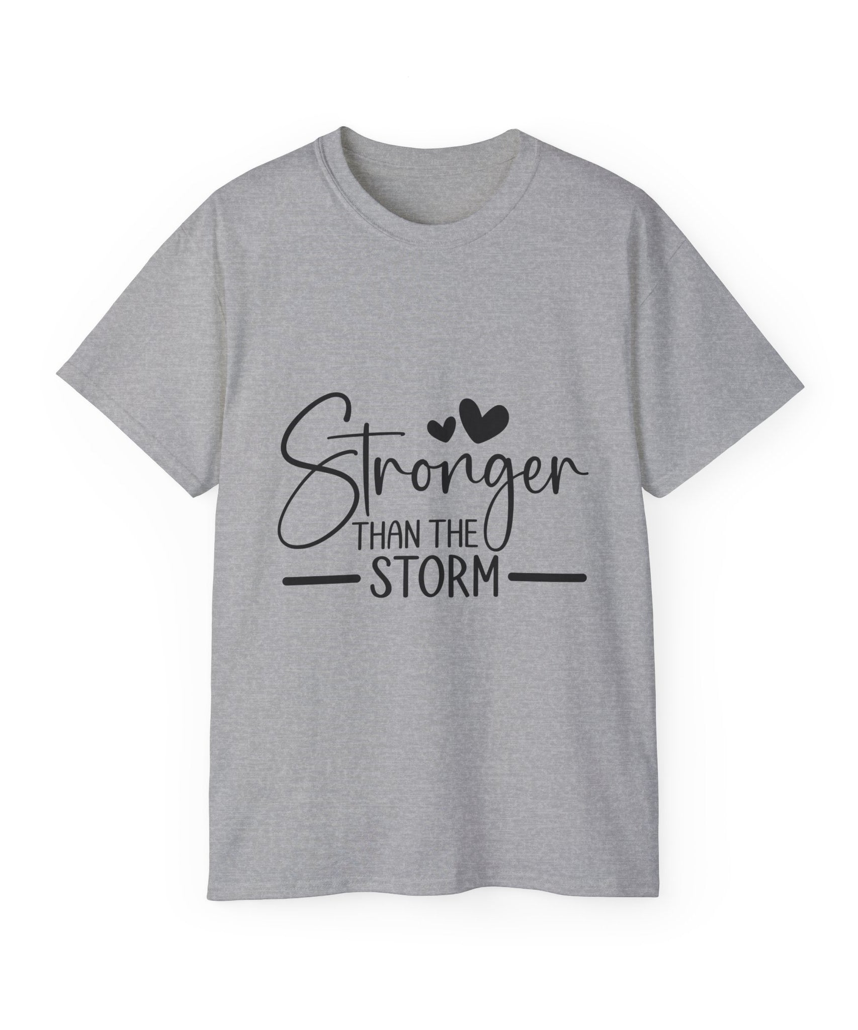 Unisex Stronger than the storm Tee - Inspirational Casual Wear, Christian T-Shirt, Motivational Gift, Faith-Based Apparel, Everyday Comfort - Gallory Hive