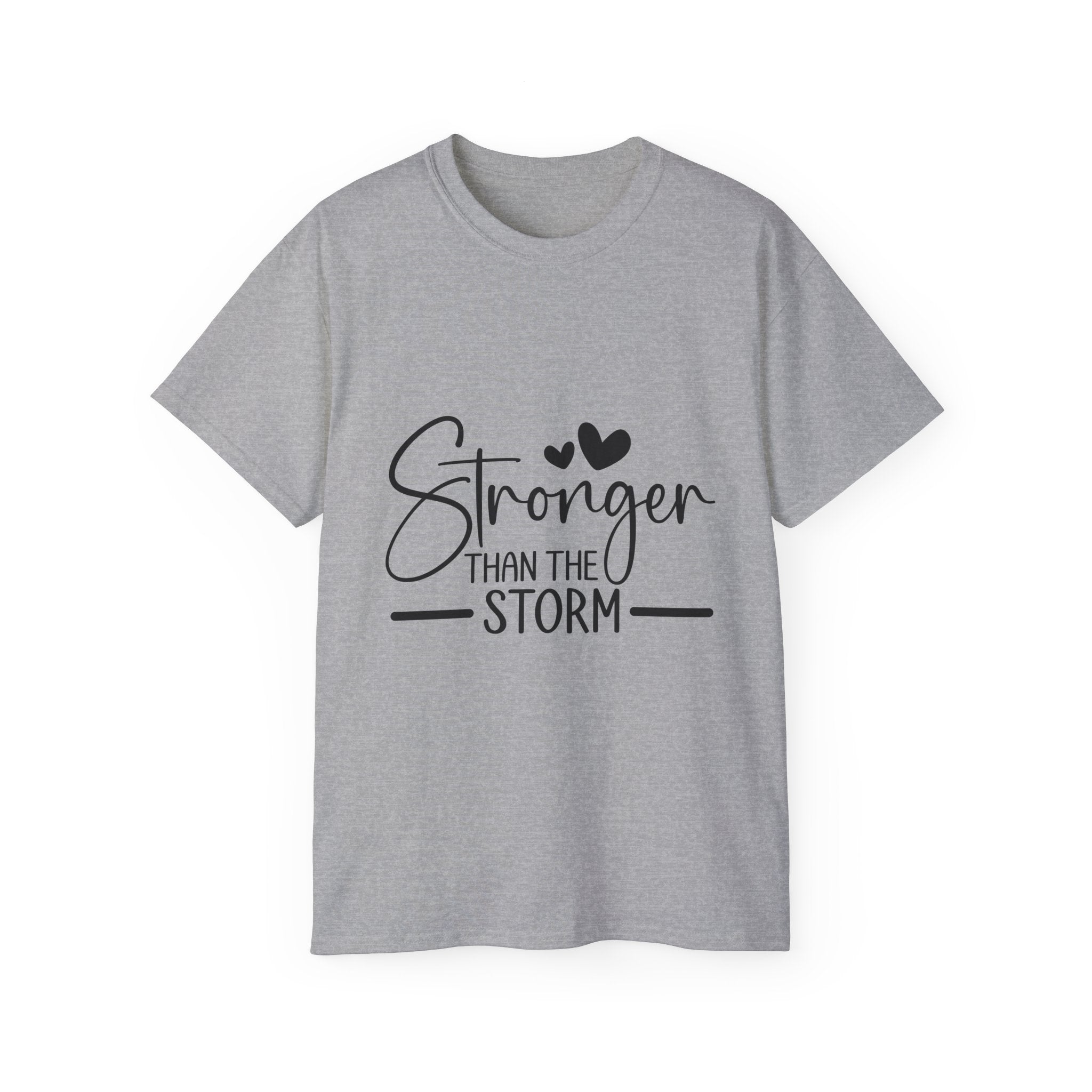 Unisex Stronger than the storm Tee - Inspirational Casual Wear, Christian T-Shirt, Motivational Gift, Faith-Based Apparel, Everyday Comfort - Gallory Hive