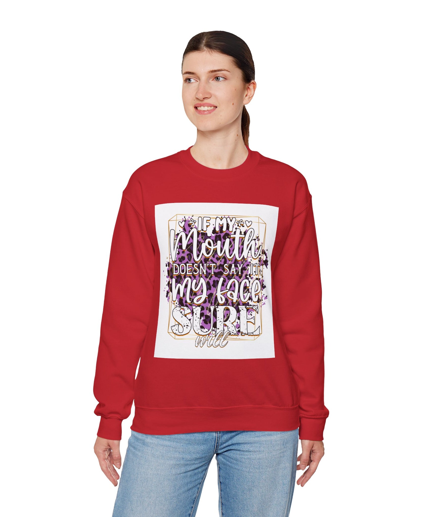 Expressive Crewneck Sweatshirt - Casual Humor Apparel, Gift for Friends, Family - Gallory Hive