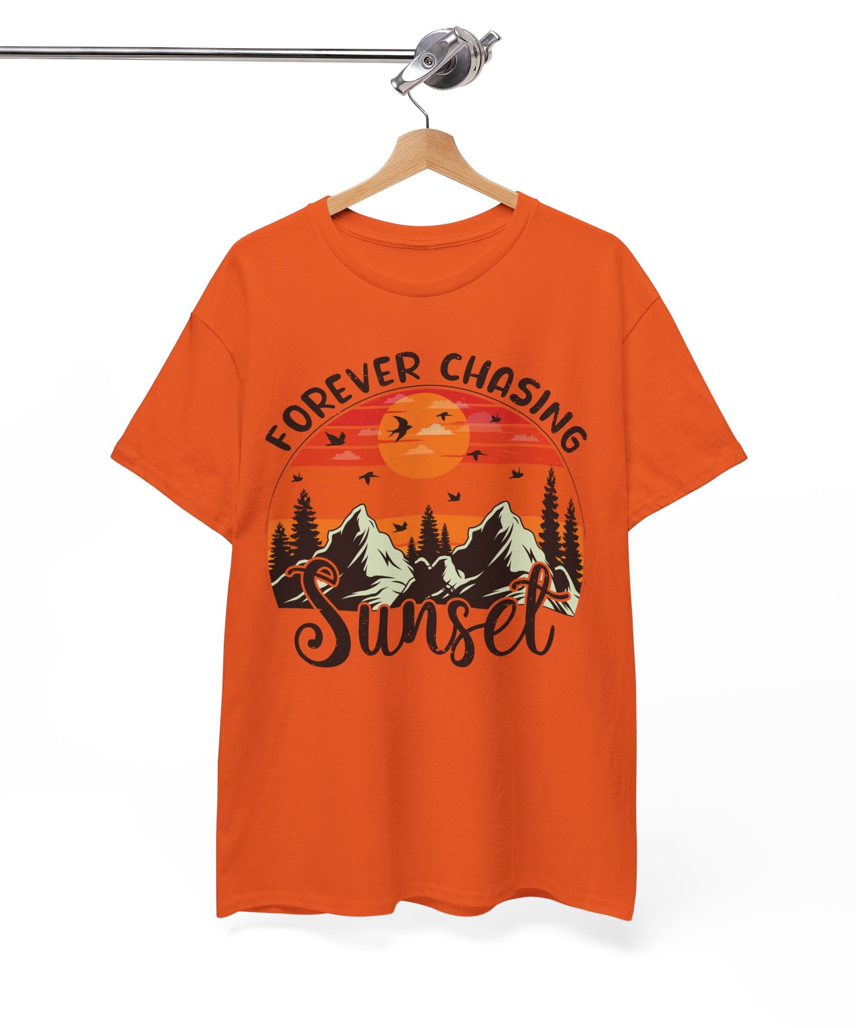 Sunset Mountain Scene T-Shirt | Gallory Hive