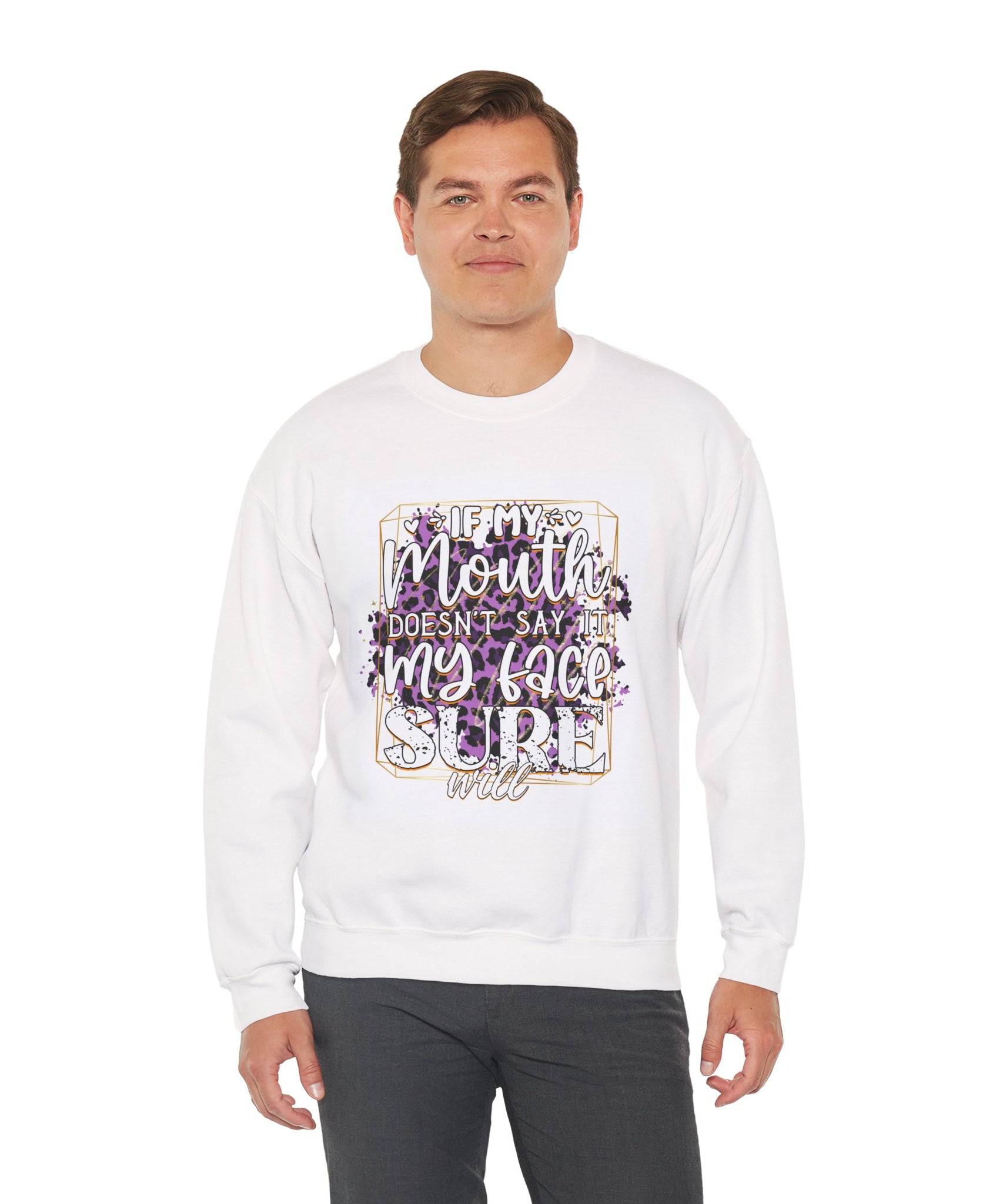 Expressive Crewneck Sweatshirt - Casual Humor Apparel, Gift for Friends, Family - Gallory Hive