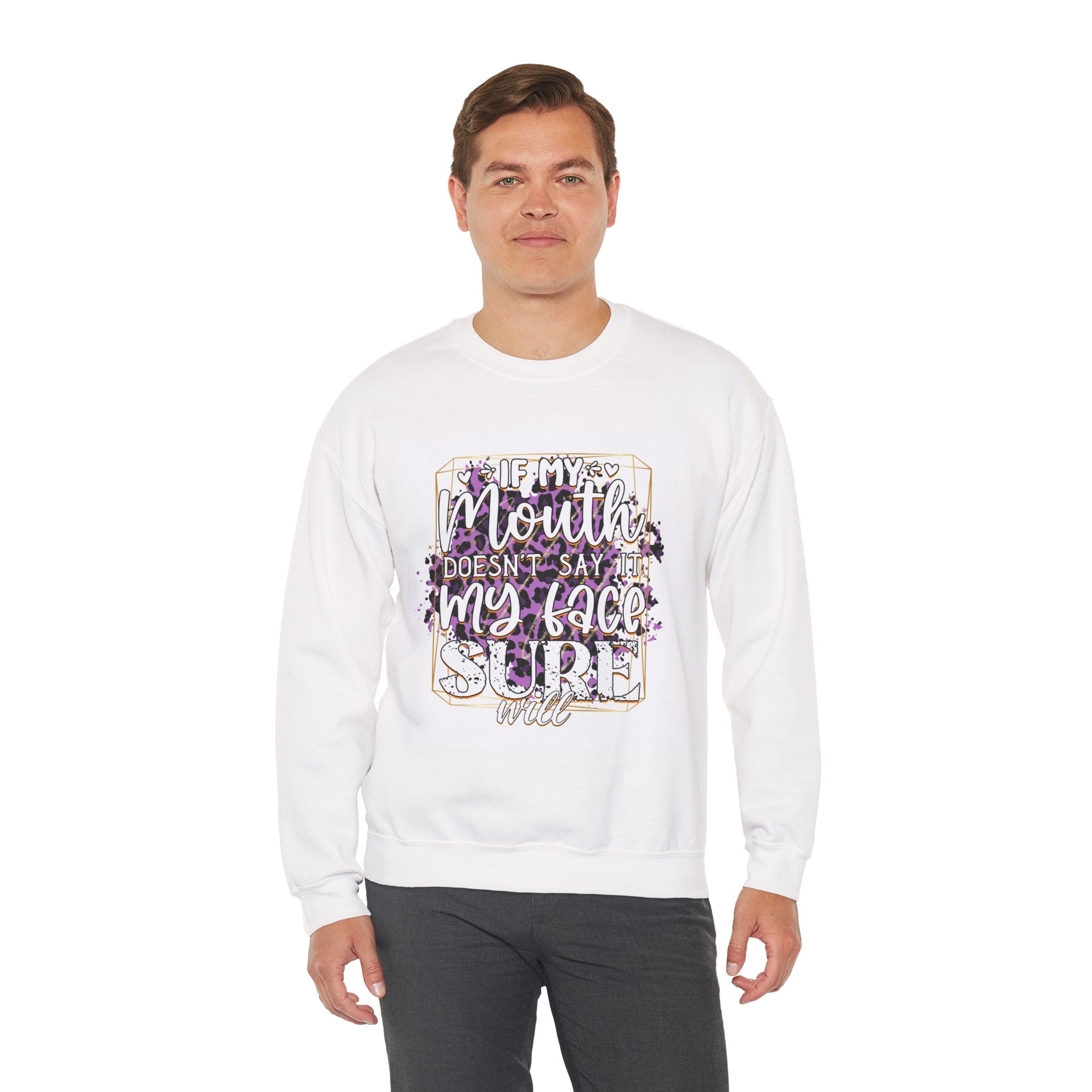 Expressive Crewneck Sweatshirt - Casual Humor Apparel, Gift for Friends, Family