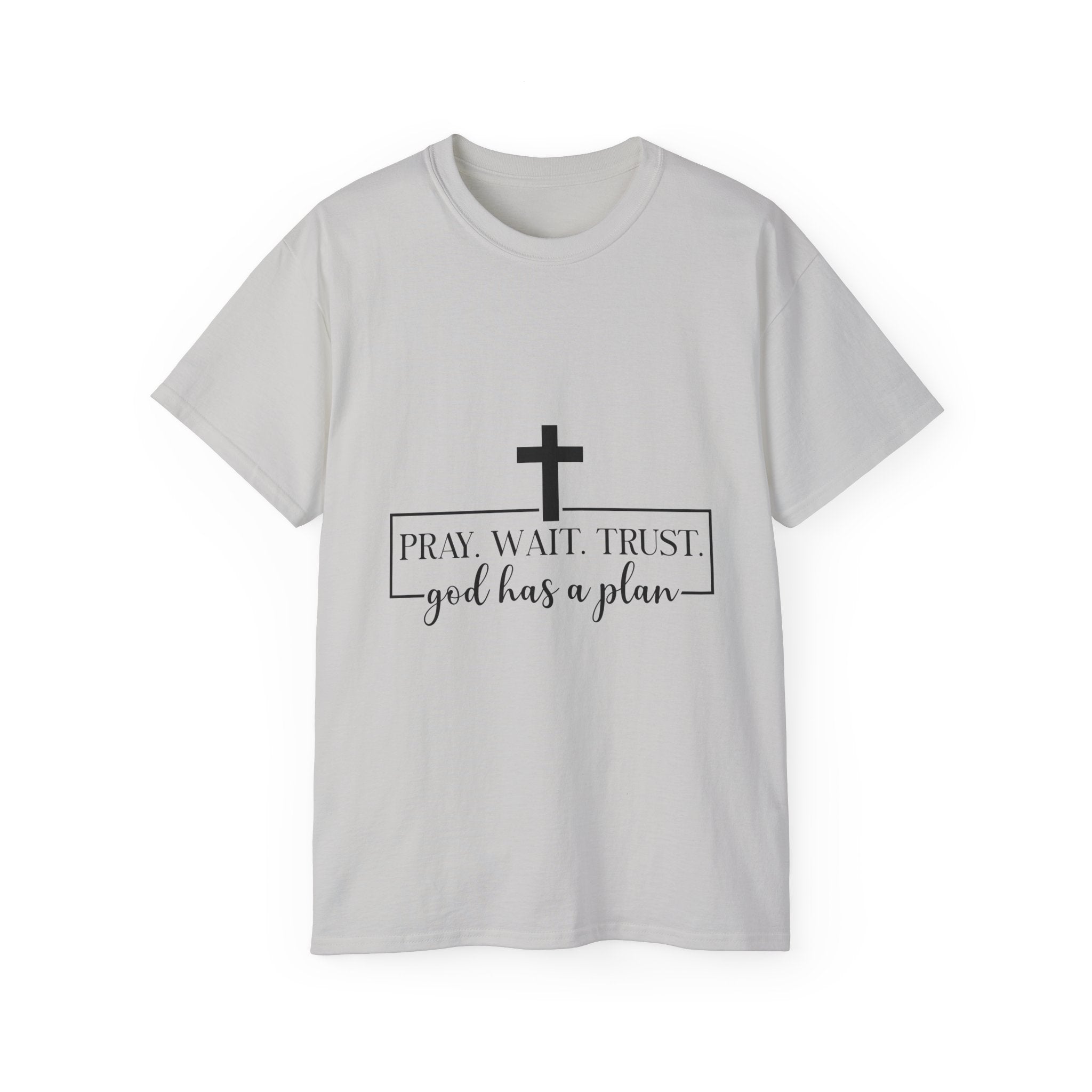 Unisex God has a plan Tee - Inspirational Casual Wear, Christian T-Shirt, Motivational Gift, Faith-Based Apparel, Everyday Comfort