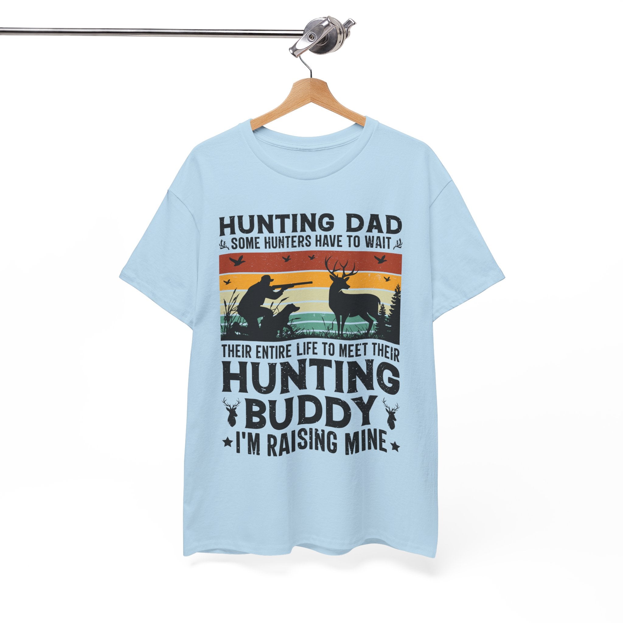 Retro Hunter Tee – Dog, Deer & Rifle Scene