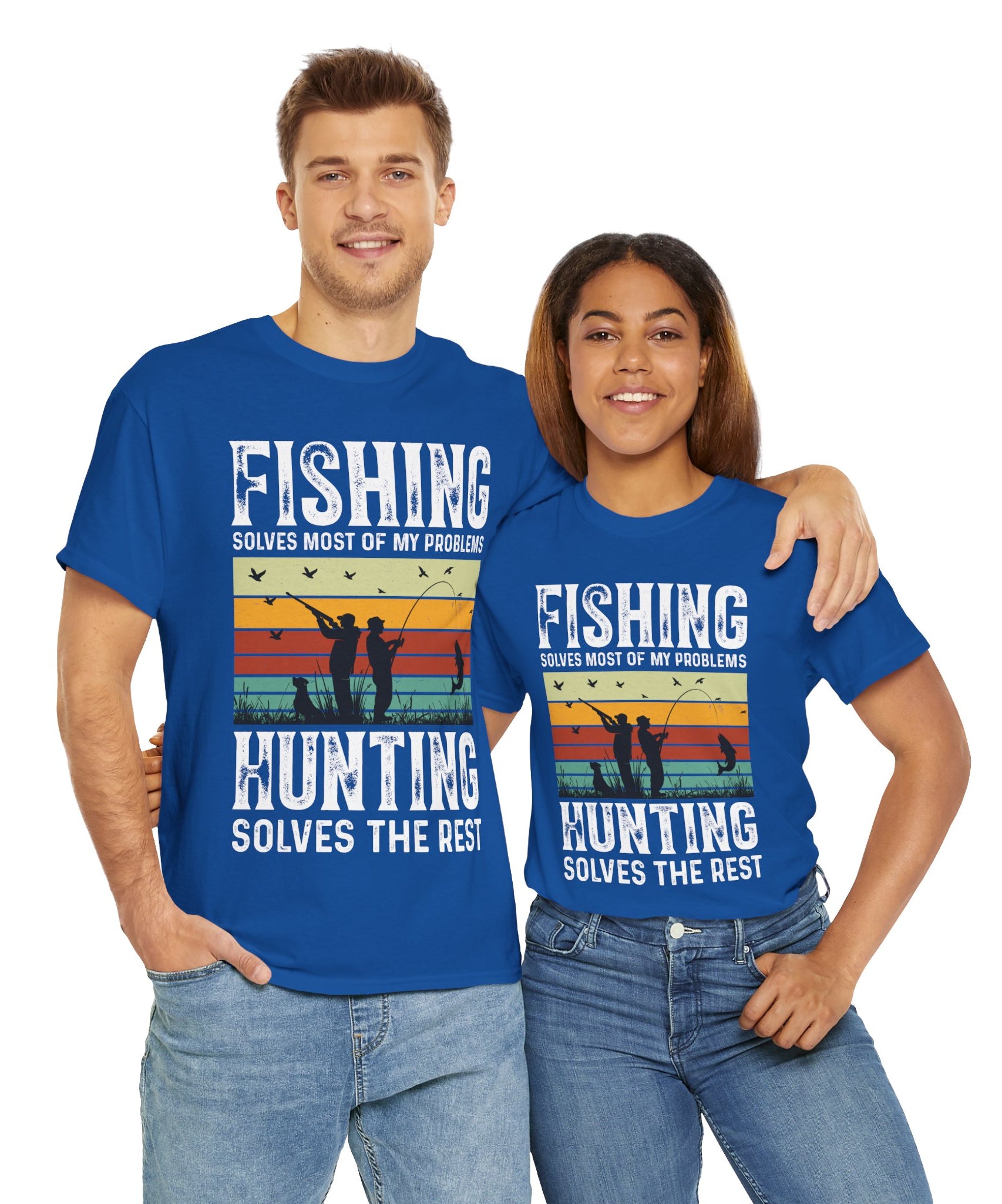 Funny Hunt and Fish Shirt for Men