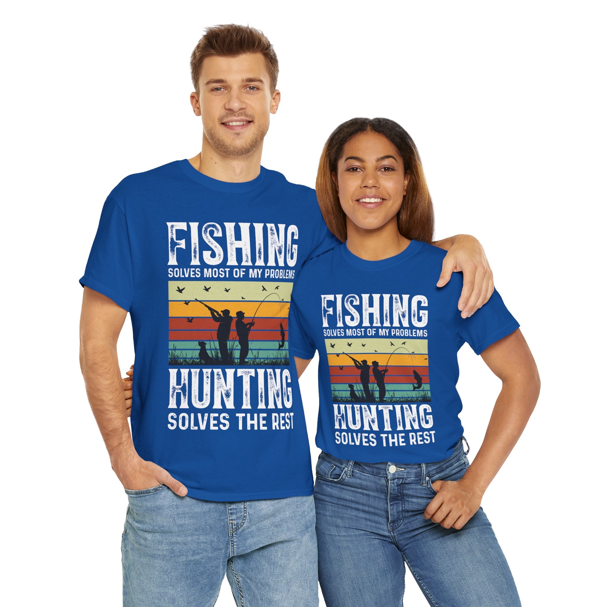 Funny Hunt and Fish Shirt for Men
