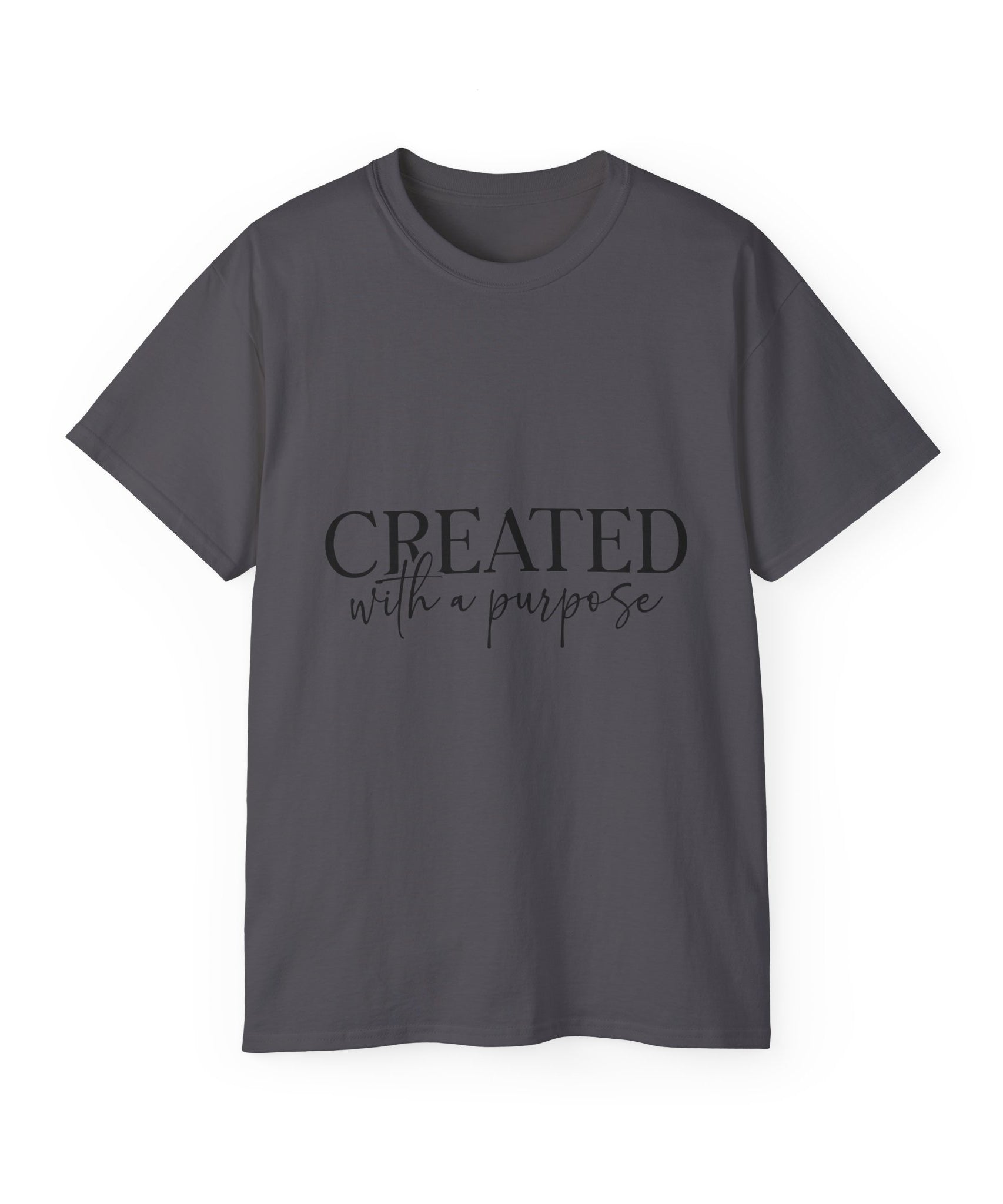 Unisex Created with a Purpose Tee - Inspirational Casual Wear, Christian T-Shirt, Motivational Gift, Faith-Based Apparel, Everyday Comfort - Gallory Hive
