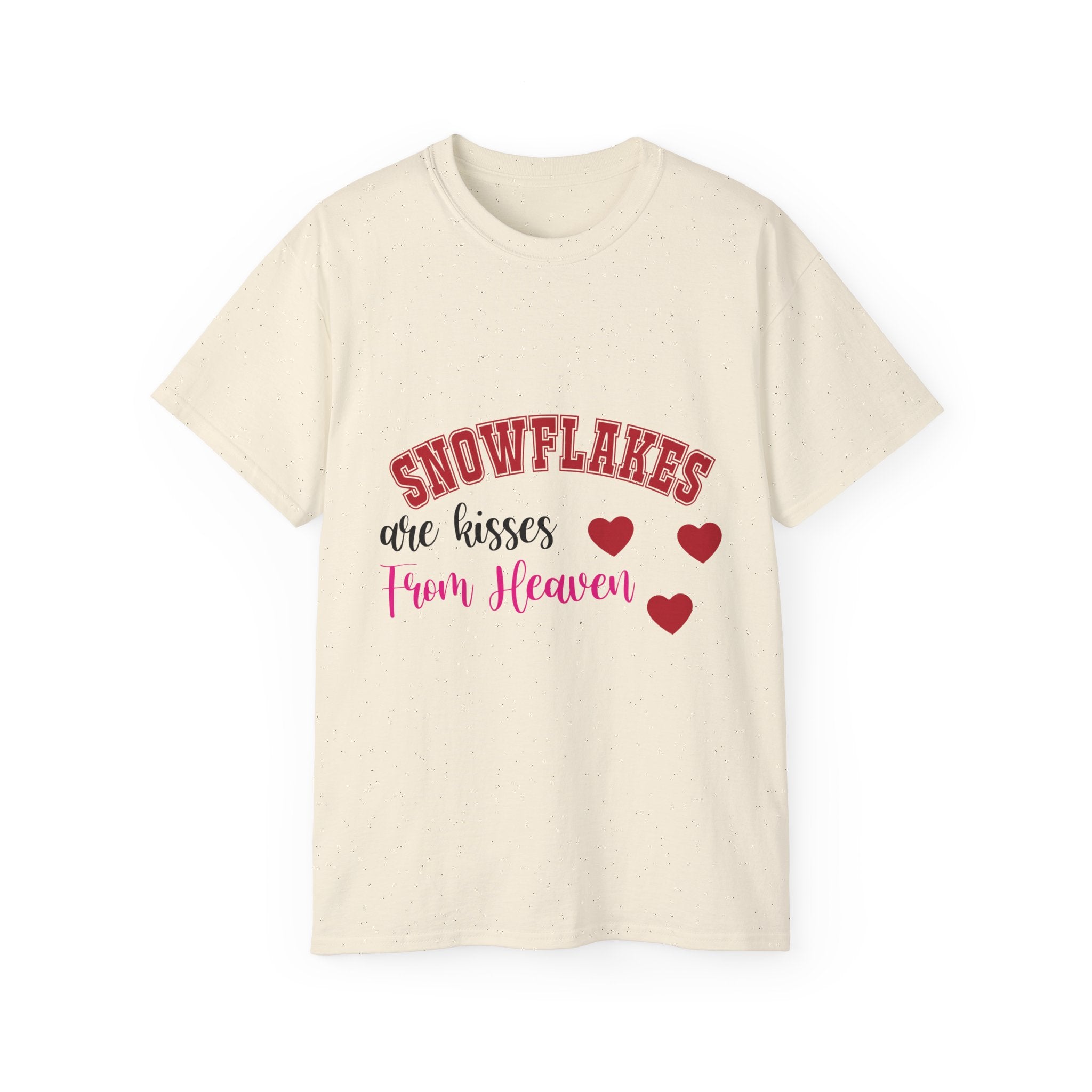 Snowflakes & Hearts Christmas T-Shirt | Gallory Hive