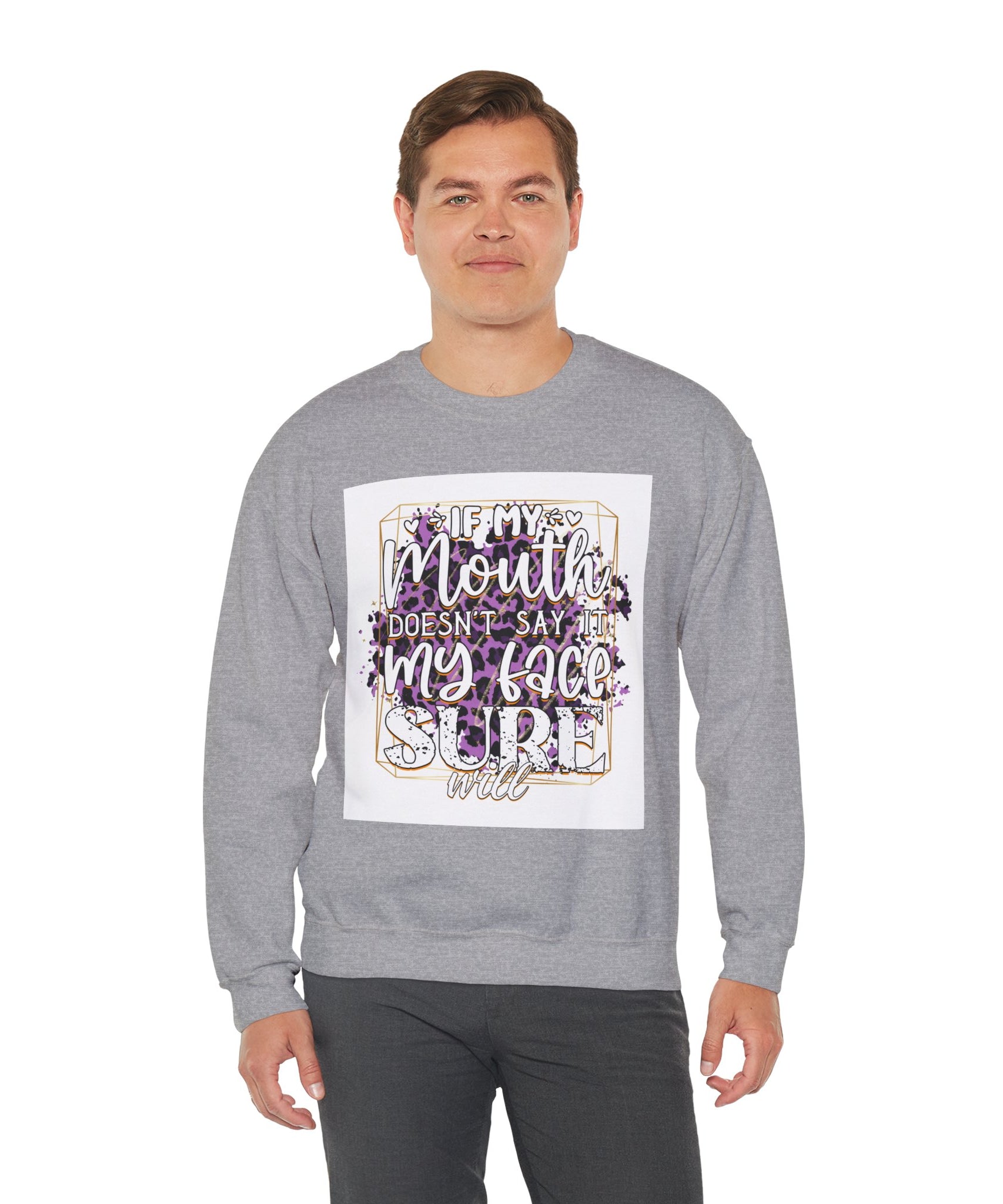 Expressive Crewneck Sweatshirt - Casual Humor Apparel, Gift for Friends, Family - Gallory Hive