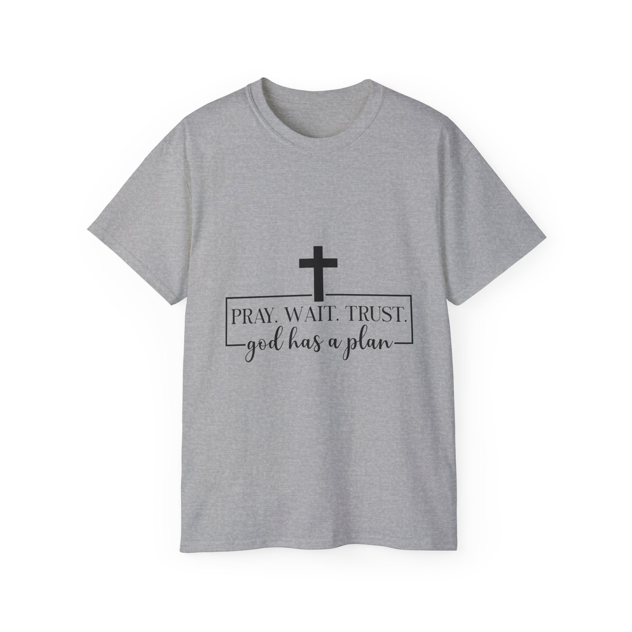 Unisex God has a plan Tee - Inspirational Casual Wear, Christian T-Shirt, Motivational Gift, Faith-Based Apparel, Everyday Comfort