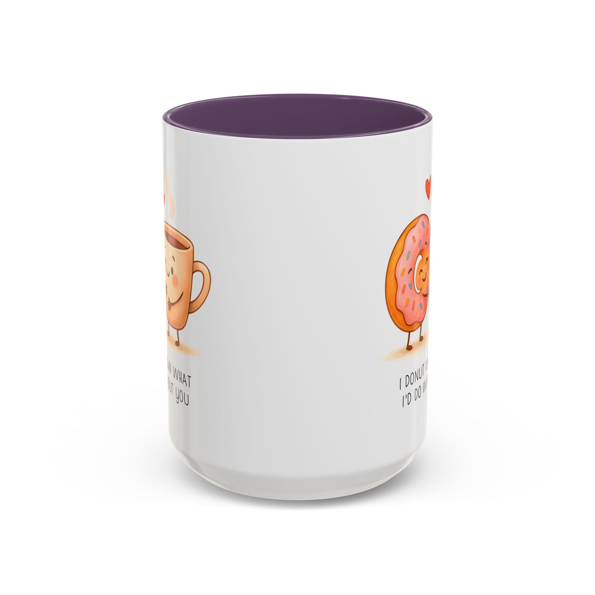 Cute Donut and Coffee Love Ceramic Mug | Gallory Hive
