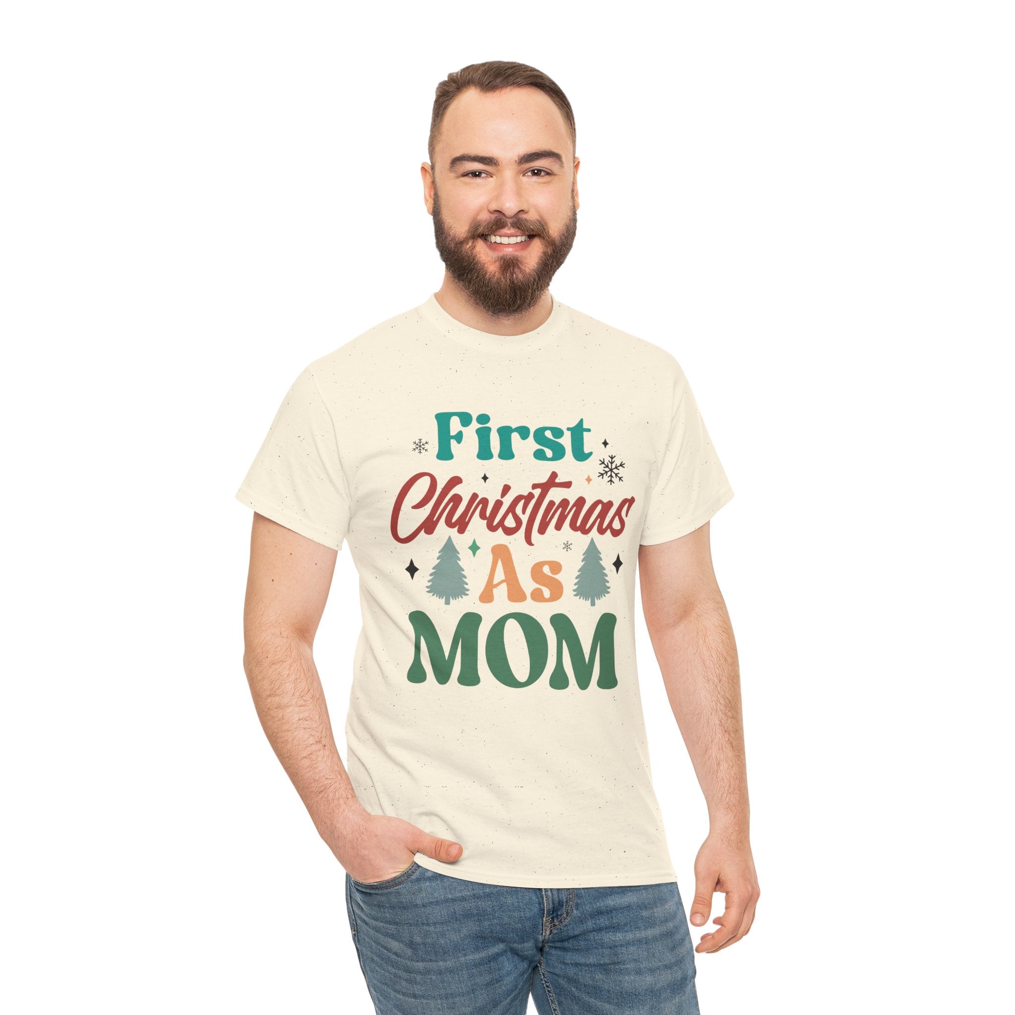 First Christmas as Mom T-Shirt | Gallory Hive
