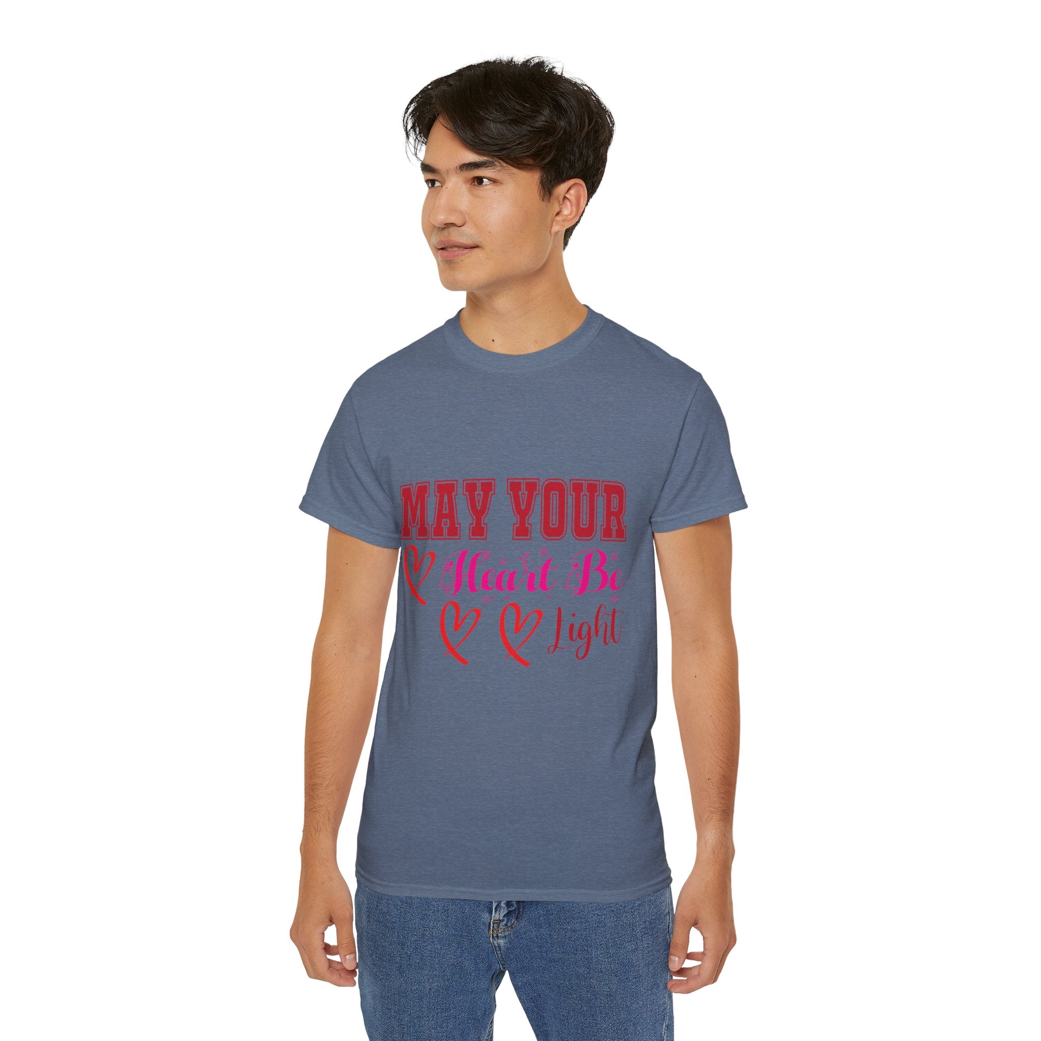 May Your Heart Be Light Christmas T-Shirt | Gallory Hive