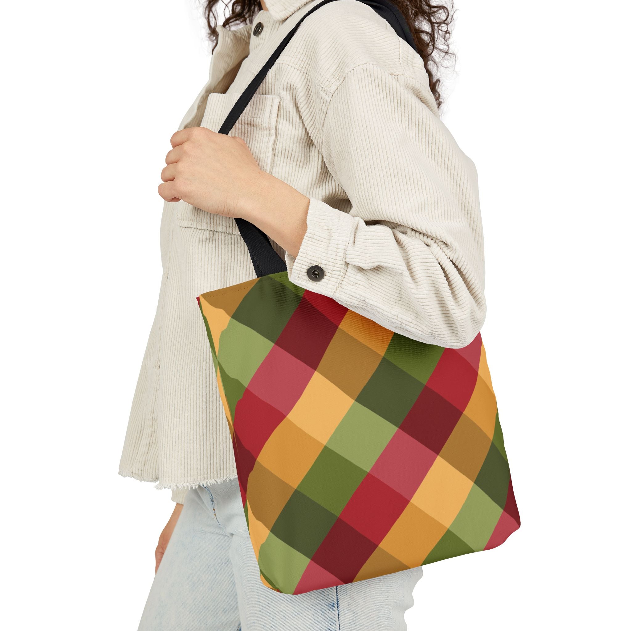Vibrant Geometric Angle Design Canvas Tote | Gallory Hive